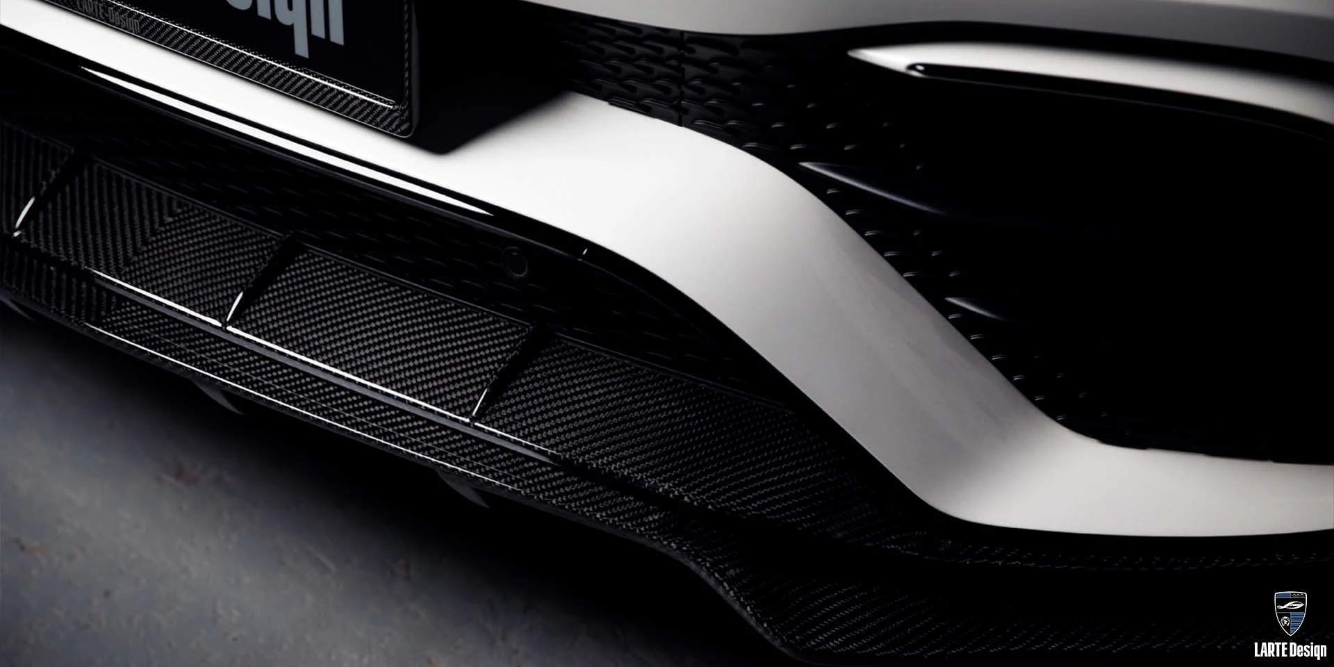 Приобретите передний сплиттер из углеродного волокна для Mercedes-Benz GLE Coupe 63 S 4MATIC+ С167 MANUFAKTUR Diamond White metallic 