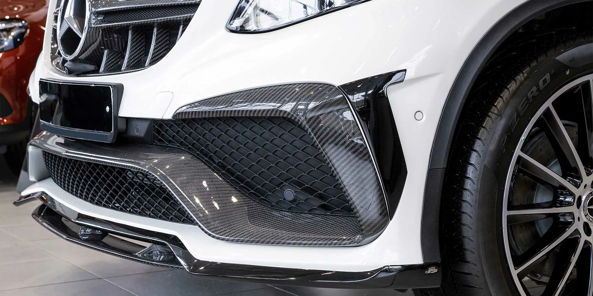 Тюнинг передней губы Winner для Mercedes Benz GLE Coupe C292 2014-2020 гг.