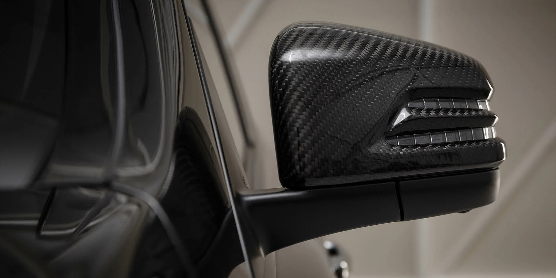 Карбоновые накладки на зеркала Winner для Mercedes Benz GLE Coupe C292 2018
