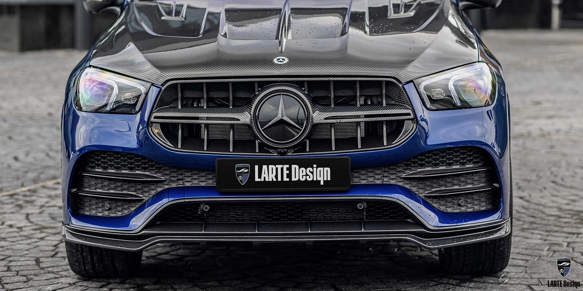Купить Карбоновый сплиттер переднего бампера на Mercedes-Benz GLE Coupe 53 4MATIC+ C292 Blue Gem