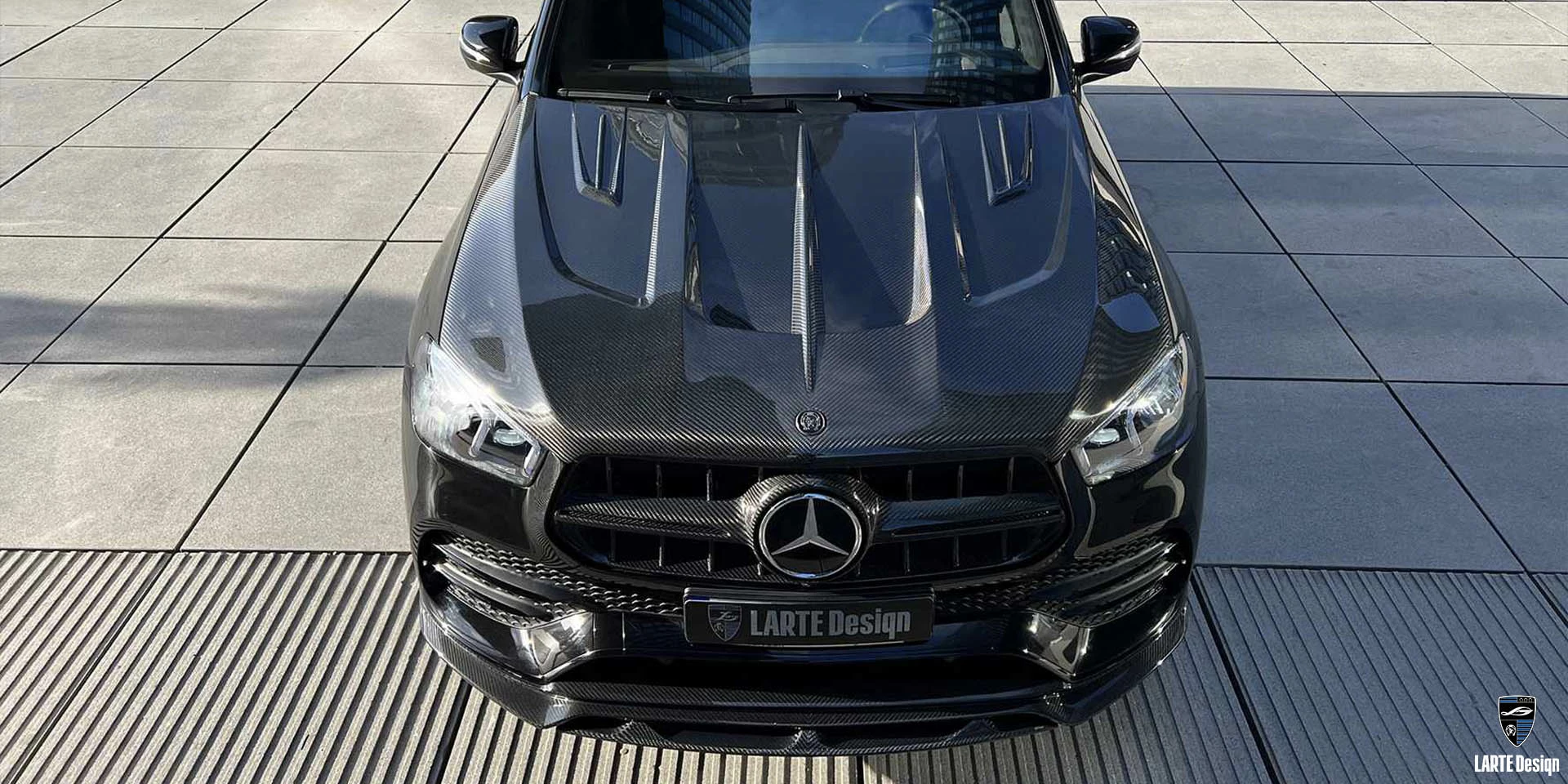 Купить Изготовленный на заказ капот из углеродного волокна для Mercedes-AMG GLE 53 4MATIC+ Obsidian Black metallic