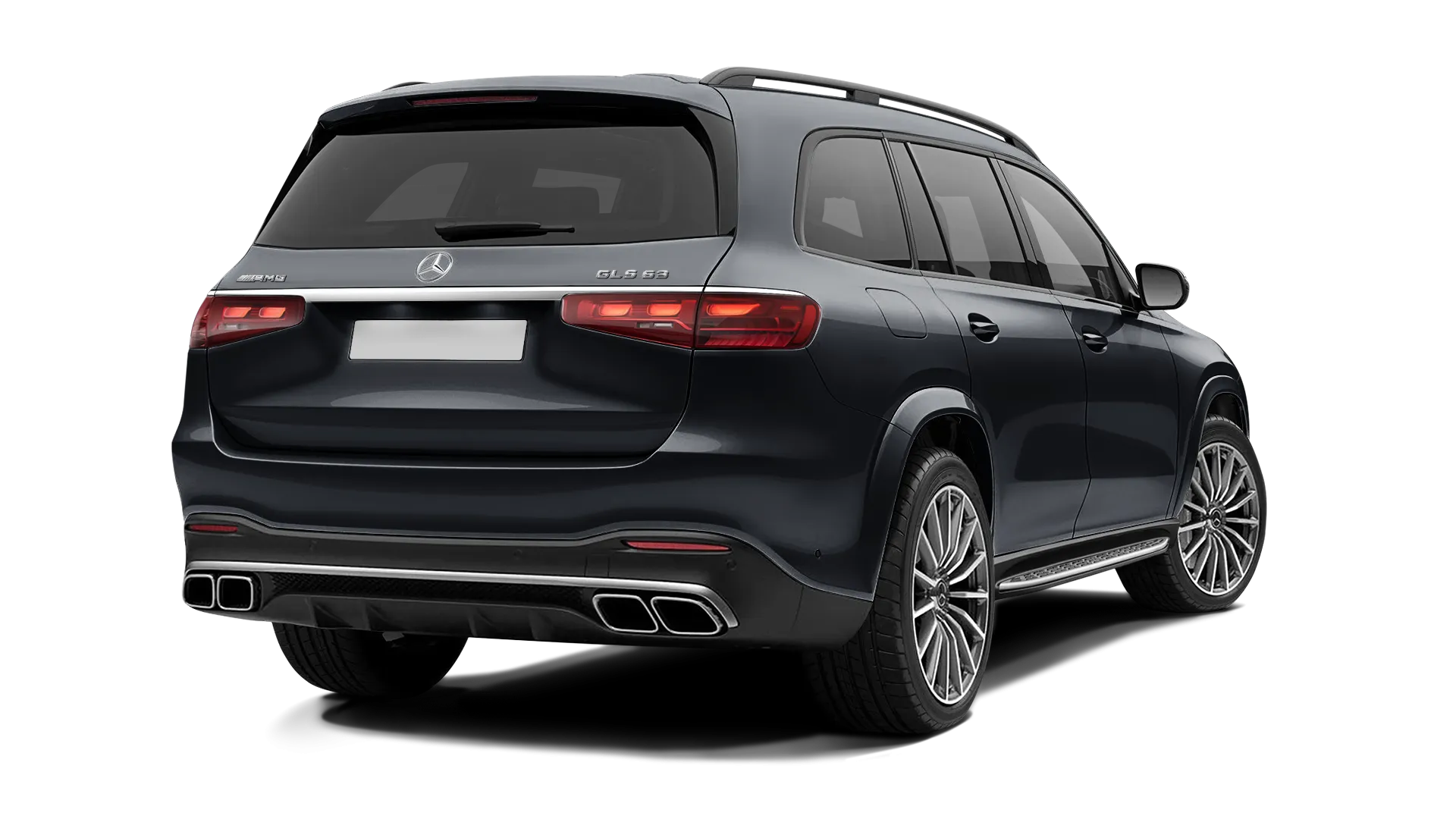 Mercedes AMG 63 GLS X167 Facelift стоковый, цвет Black (non-metallic)