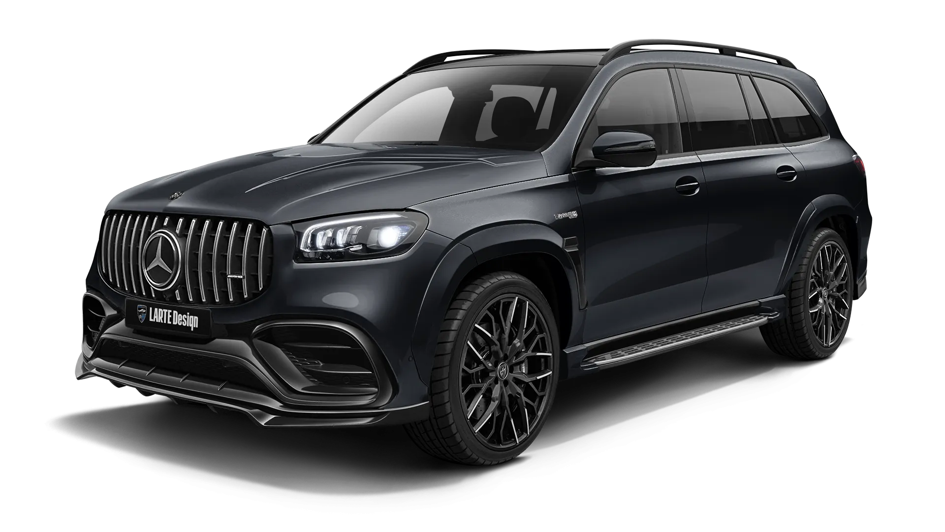 Mercedes AMG 63 GLS X167 Facelift в цвете Black (non-metallic) с кастомным обвесом