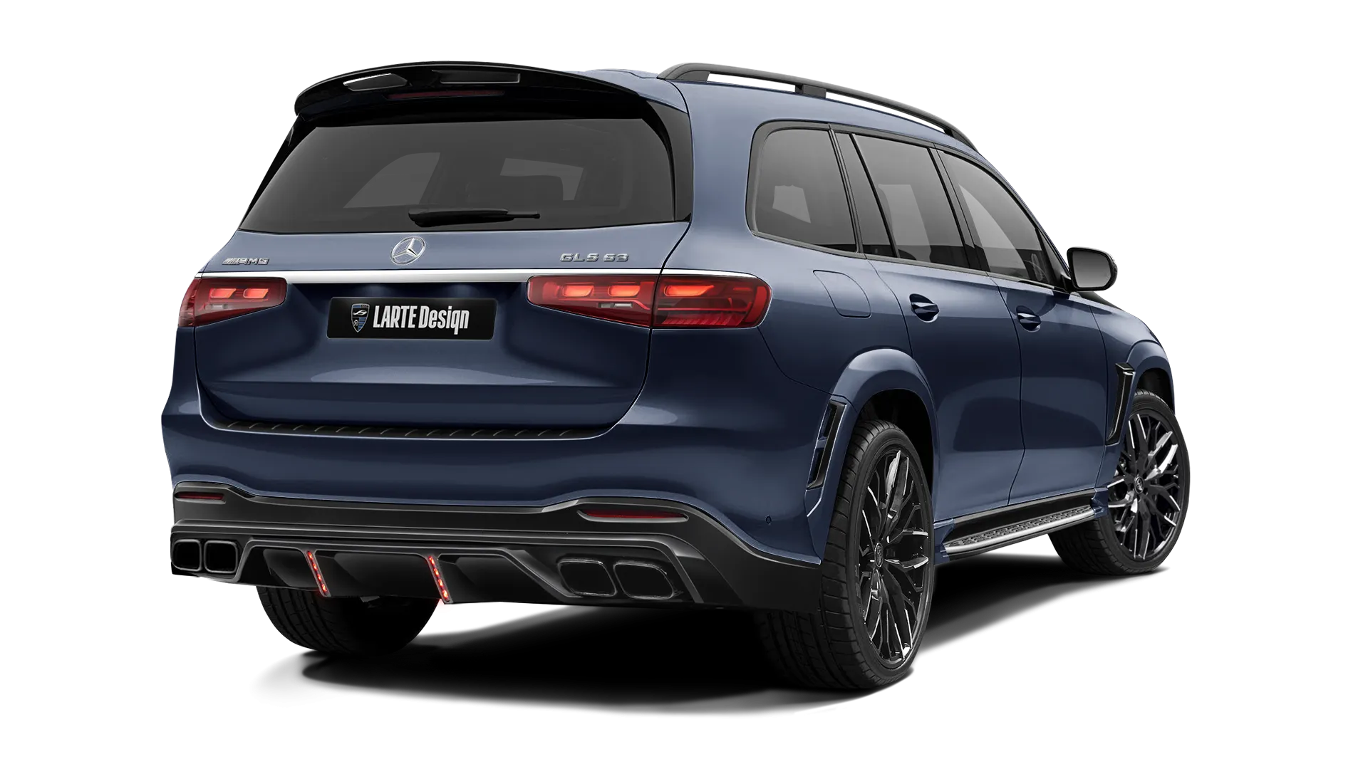 Mercedes AMG 63 GLS X167 Facelift в цвете Cavansite Blue с кастомным тюнингом
