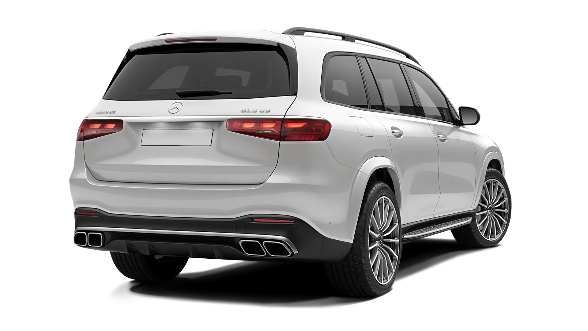 Mercedes AMG 63 GLS X167 Facelift стоковый, цвет Diamond White