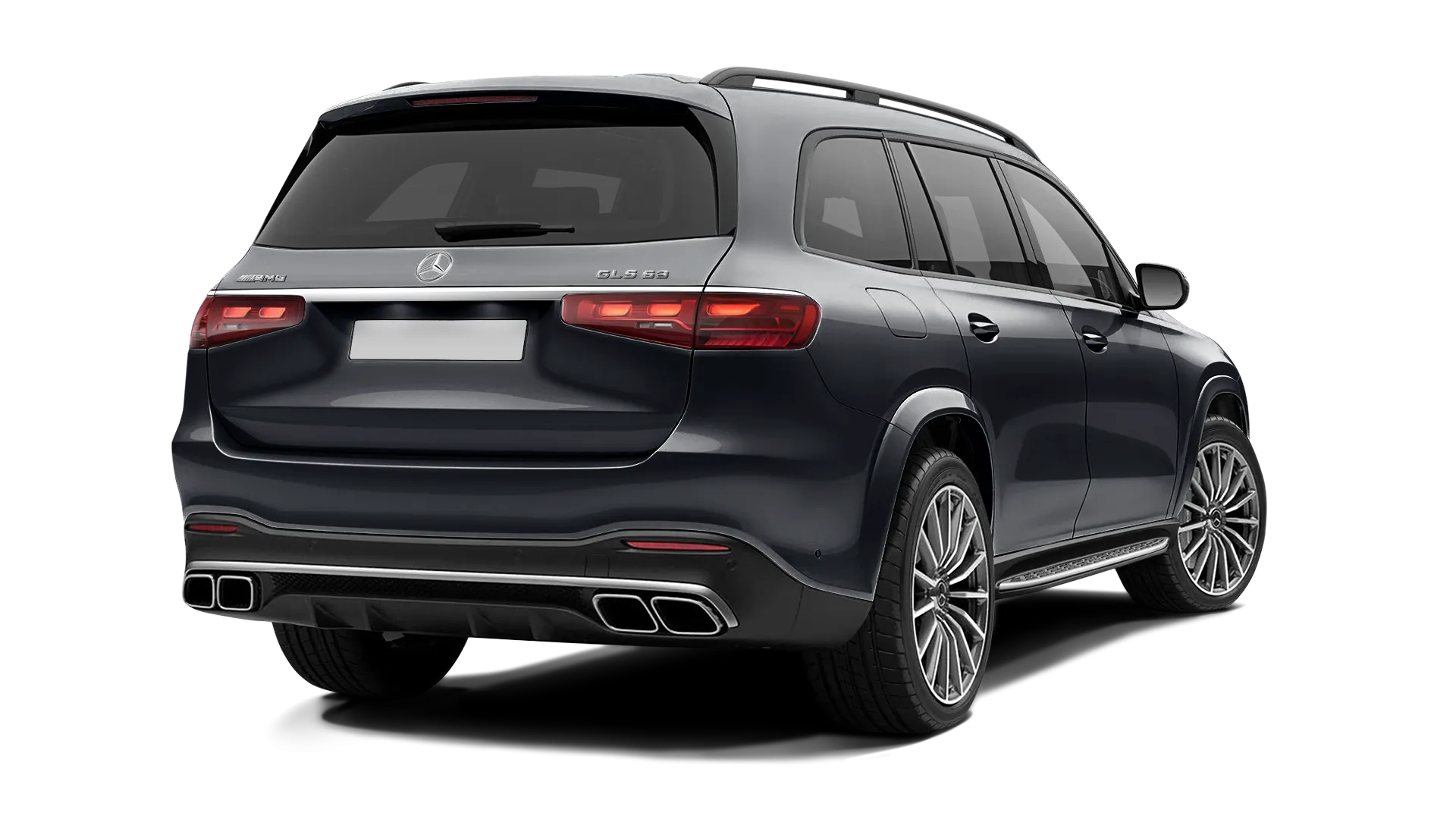 Mercedes AMG 63 GLS X167 Facelift стоковый, цвет Obsidian Black