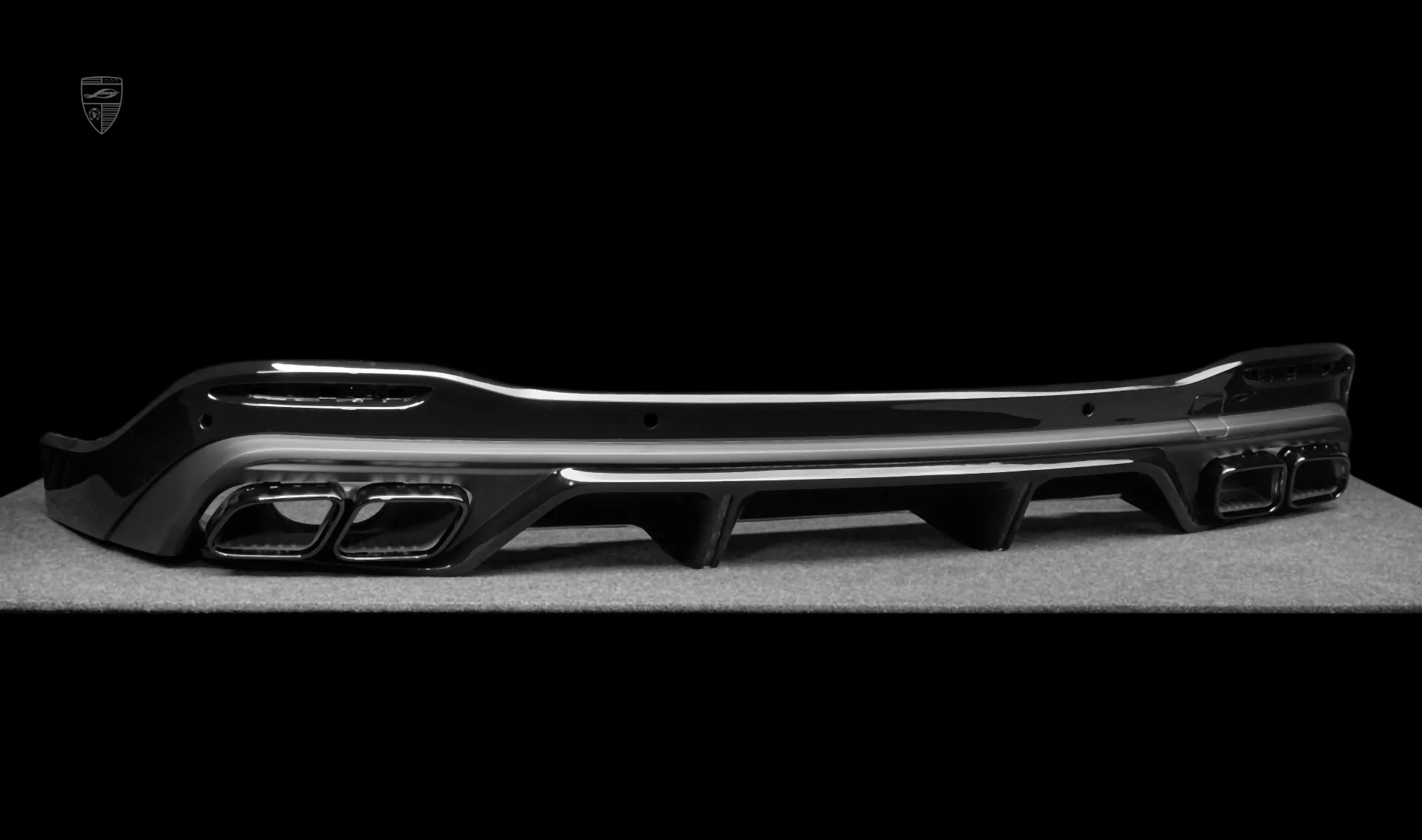 Диффузор заднего бампера для авто класса люкс Mercedes GLS AMG 63 X167 Facelift от LARTE Design