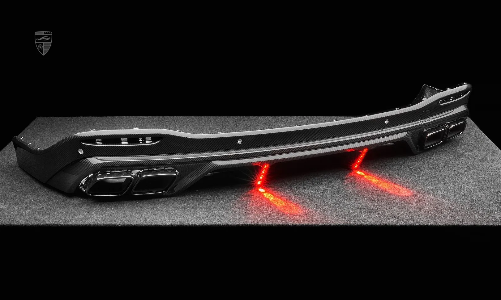 Диффузор заднего бампера в тюнинг-комплекте для Mercedes GLS AMG 63 X167 Facelift от LARTE Design