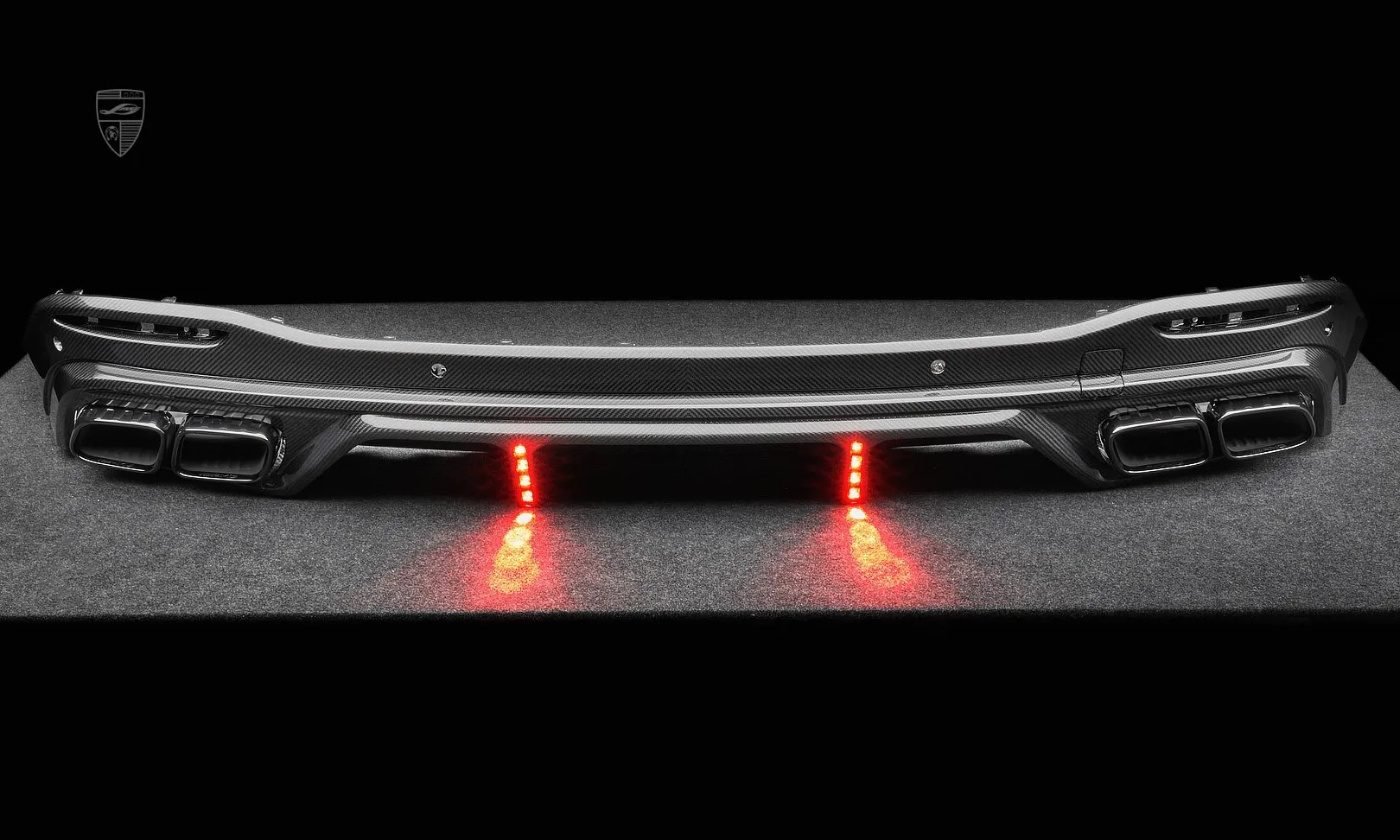 Диффузор заднего бампера для SUV Mercedes GLS AMG 63 X167 Facelift от LARTE Design