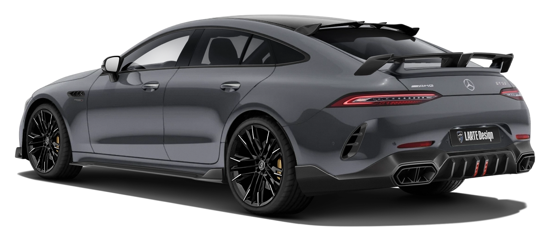 MERCEDES GT 53 X290 FACELIFT 2024 - 2026 в цвете Classic Grey с кастомным тюнингом