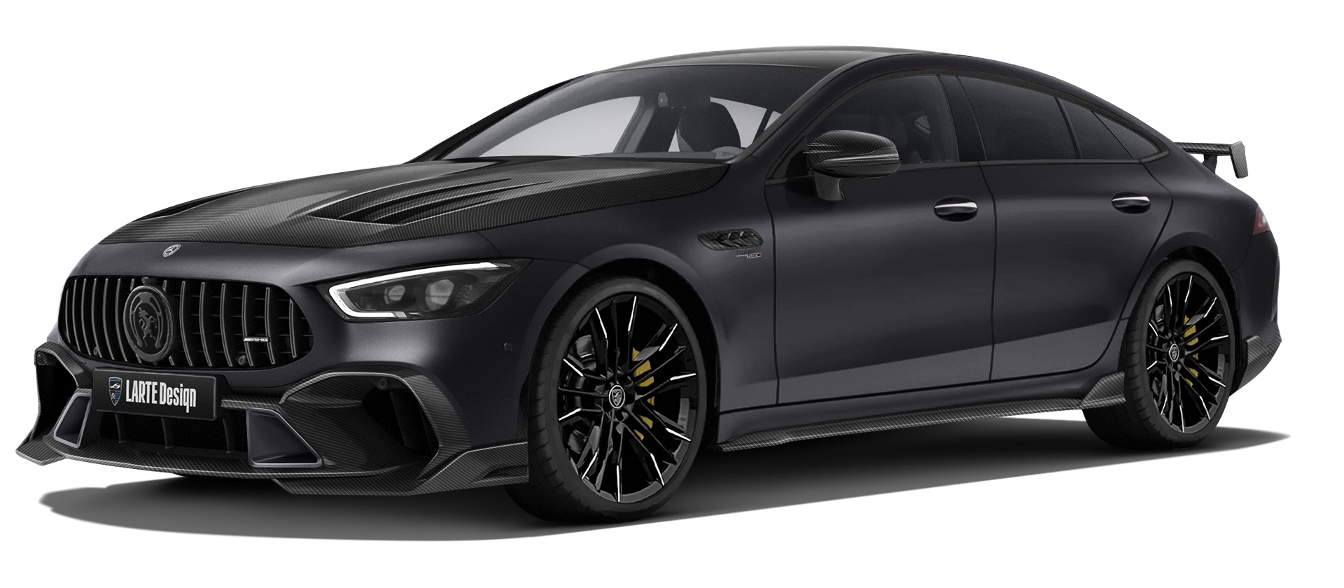 MERCEDES GT 53 X290 FACELIFT 2024 - 2026 в цвете Graphite Grey с карбоновым обвесом