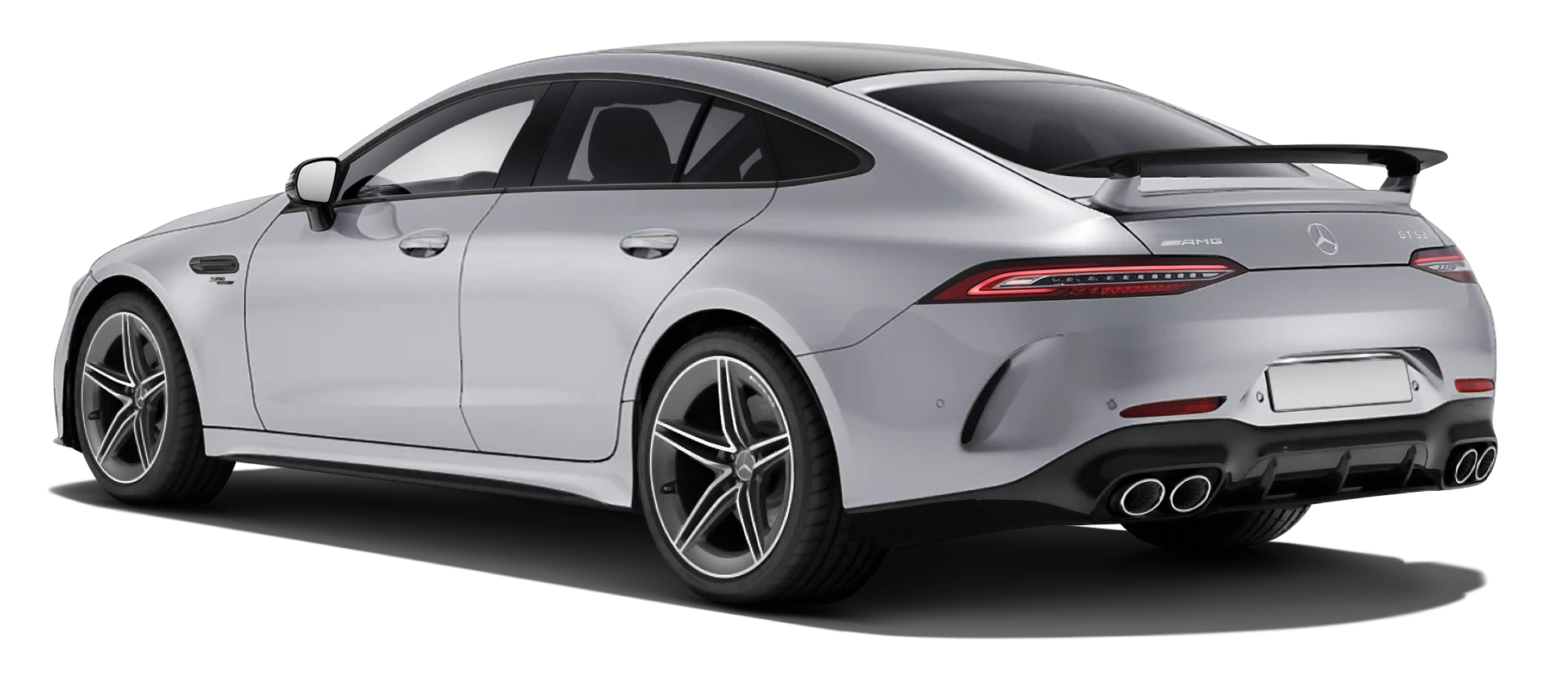 MERCEDES GT 53 X290 FACELIFT 2024 - 2026 в цвете Hitech Silver с кастомным тюнингом