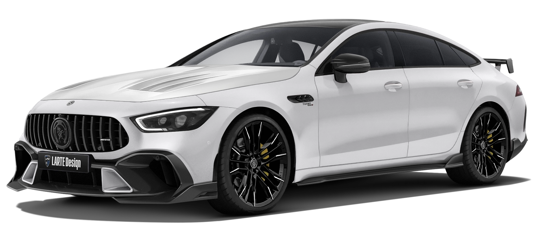 MERCEDES GT 53 X290 FACELIFT 2024 - 2026 в цвете Polar White с кастомным обвесом