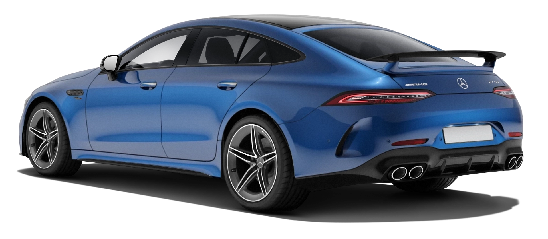 MERCEDES GT 53 X290 FACELIFT 2024 - 2026 стоковый, цвет Spectral Blue Magno