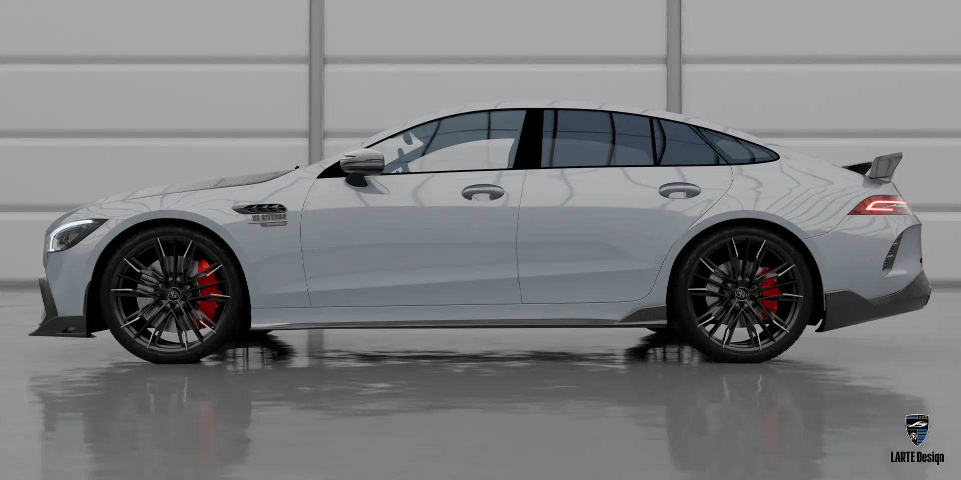 Mercedes GT AMG 53 2025 года в серебристого цвета – фейслифт и яркий внешний пакет
