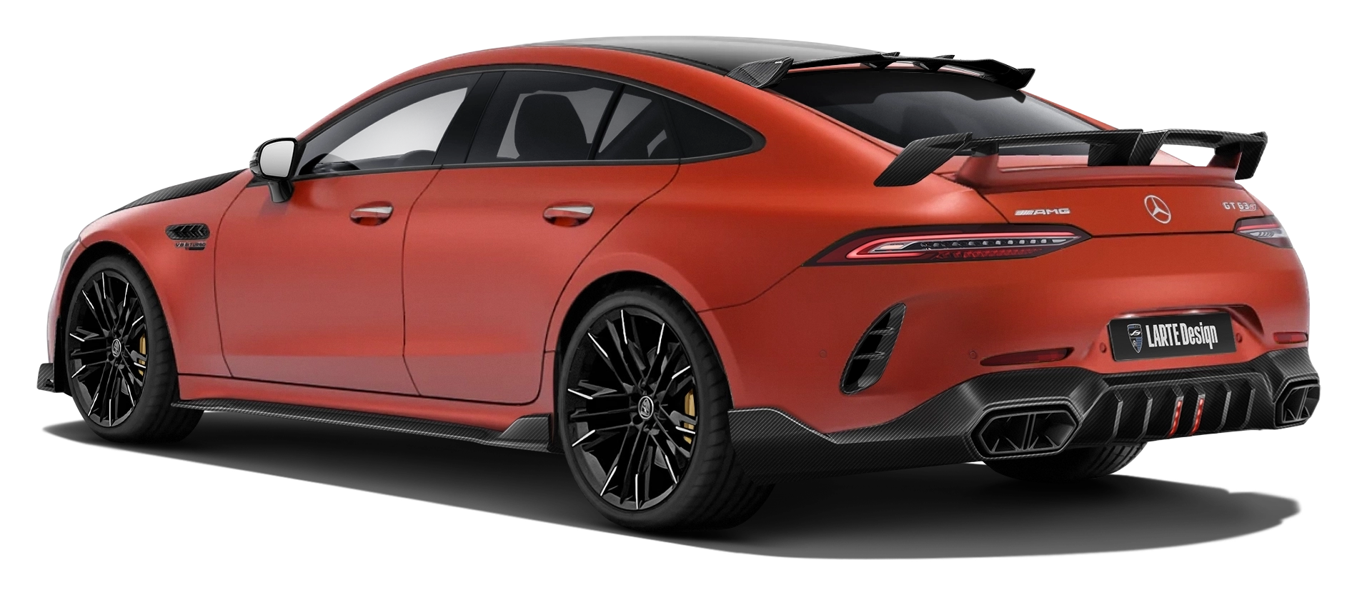 MERCEDES GT 63 X290 FACELIFT 2024 - 2026 в цвете Copper Orange Magno с карбоновым тюнингом