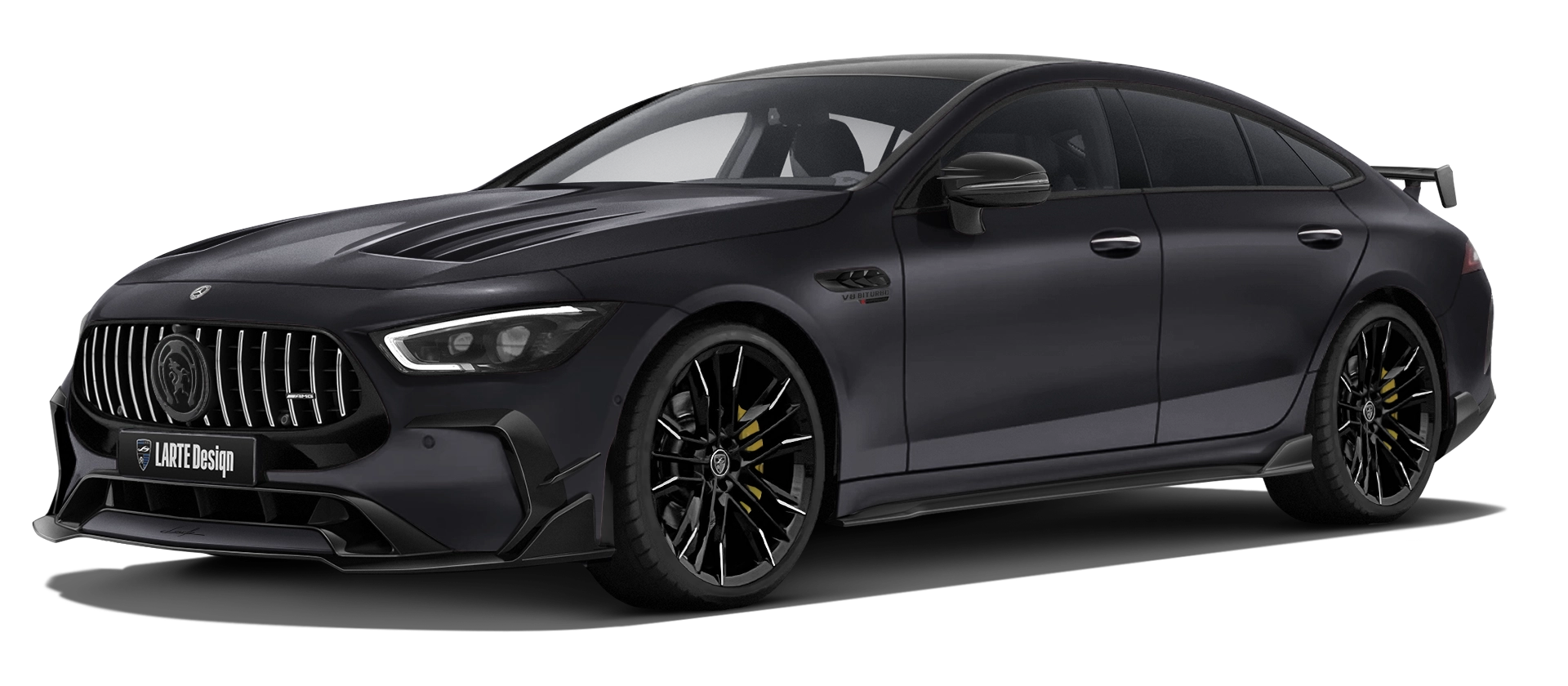 MERCEDES GT 63 X290 FACELIFT 2024 - 2026 в цвете Graphite Grey с кастомным обвесом