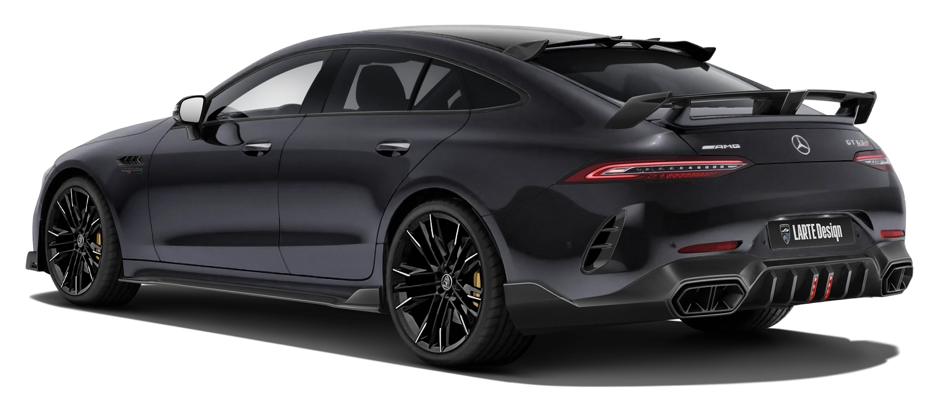 MERCEDES GT 63 X290 FACELIFT 2024 - 2026 в цвете Obsidian Black с кастомным тюнингом
