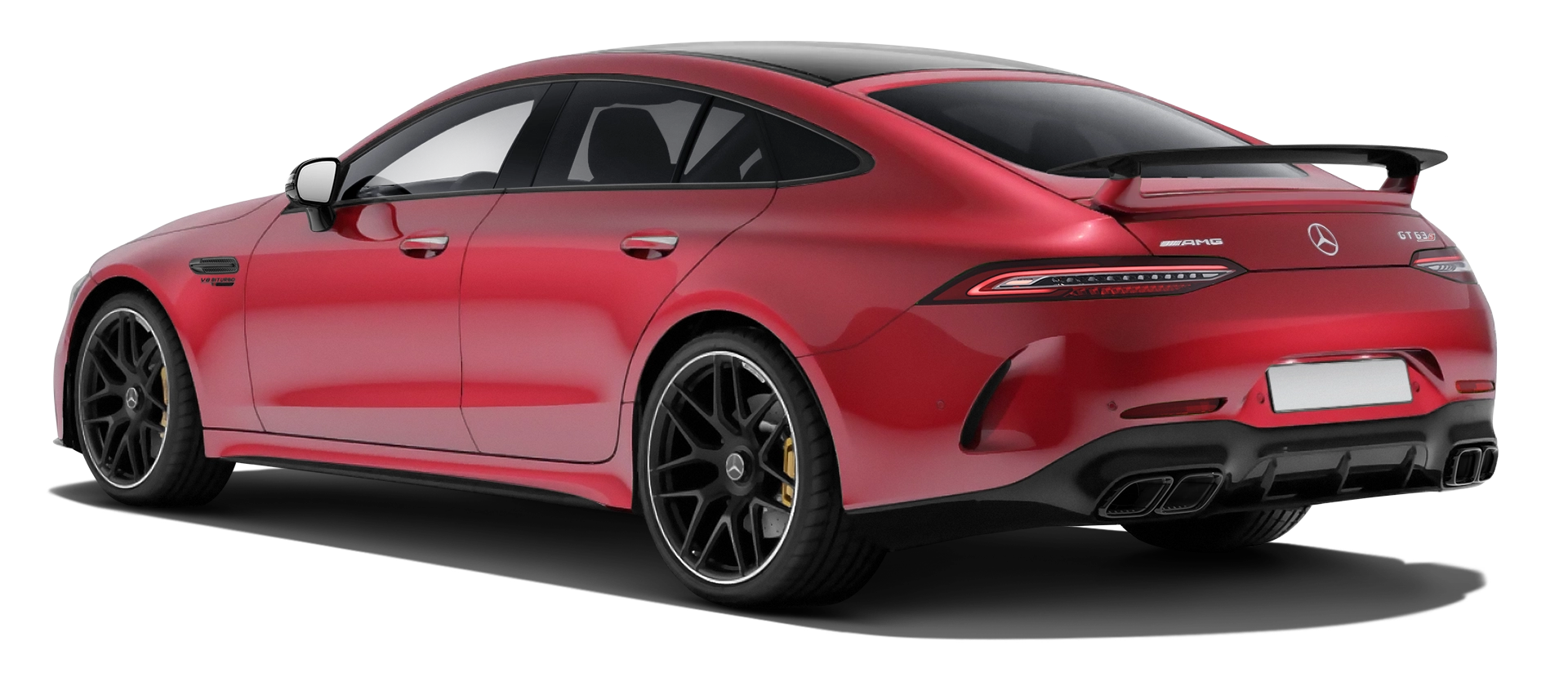 MERCEDES GT 63 X290 FACELIFT 2024 - 2026 стоковый, цвет Patagonia Red