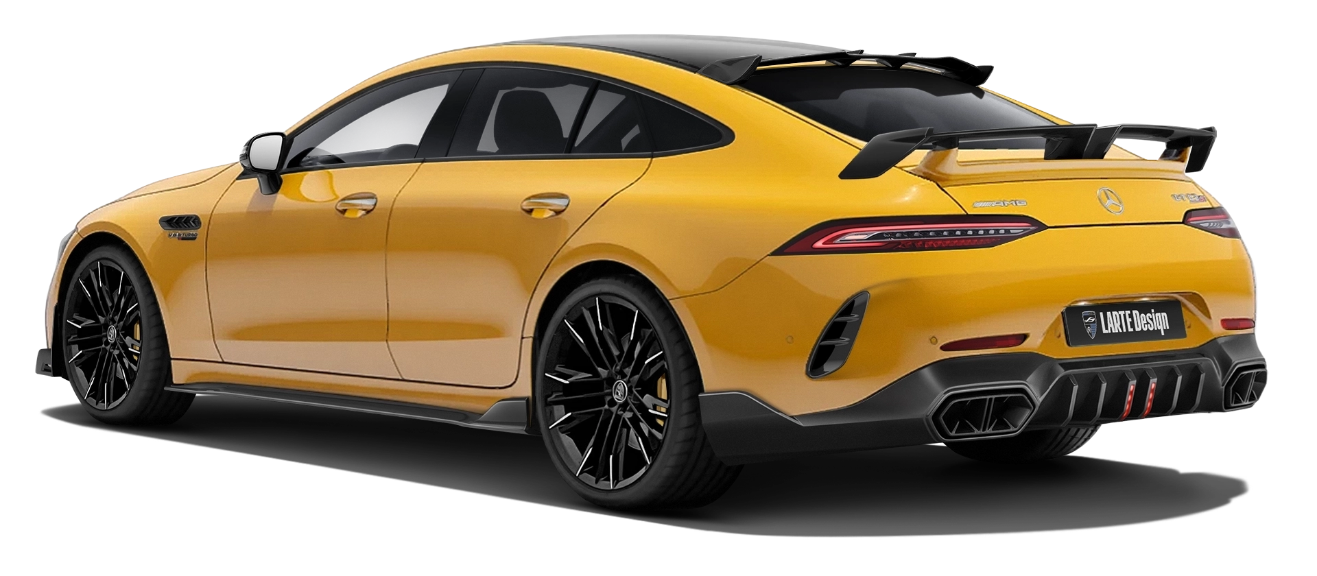 MERCEDES GT 63 X290 FACELIFT 2024 - 2026 в цвете Yellowstone с кастомным тюнингом