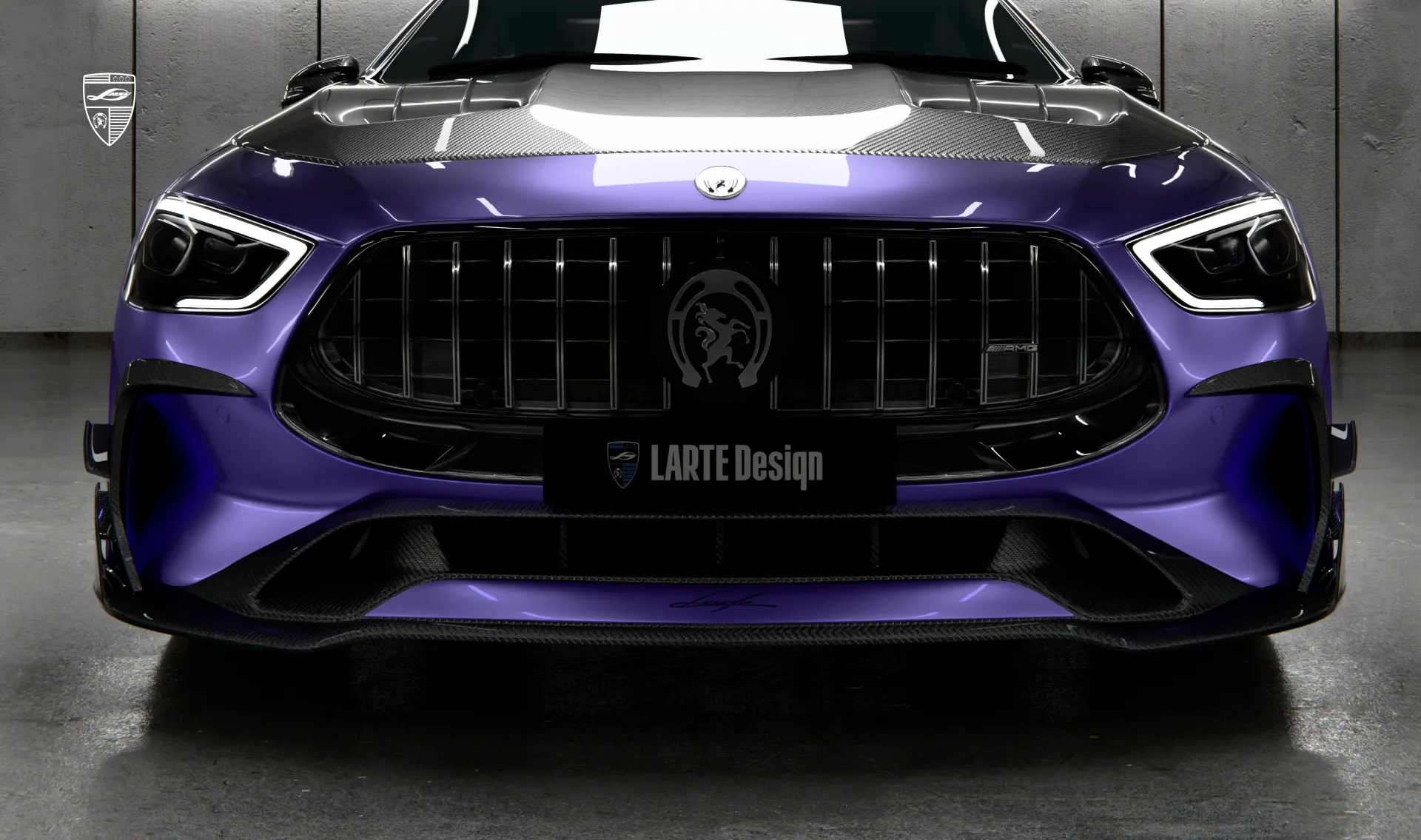 Обновление переднего бампера для авто класса люкс Mercedes AMG GT 63s Facelift X290 от LARTE Design