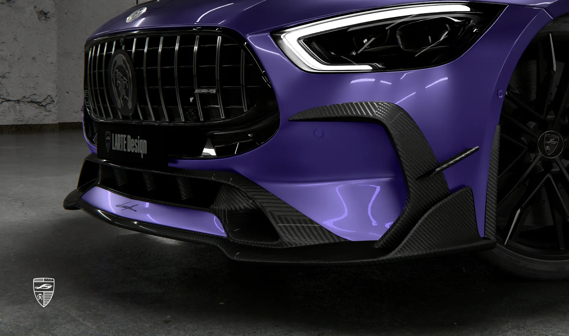 Обновление переднего бампера для авто класса люкс Mercedes AMG GT 63s Facelift X290 от LARTE Design