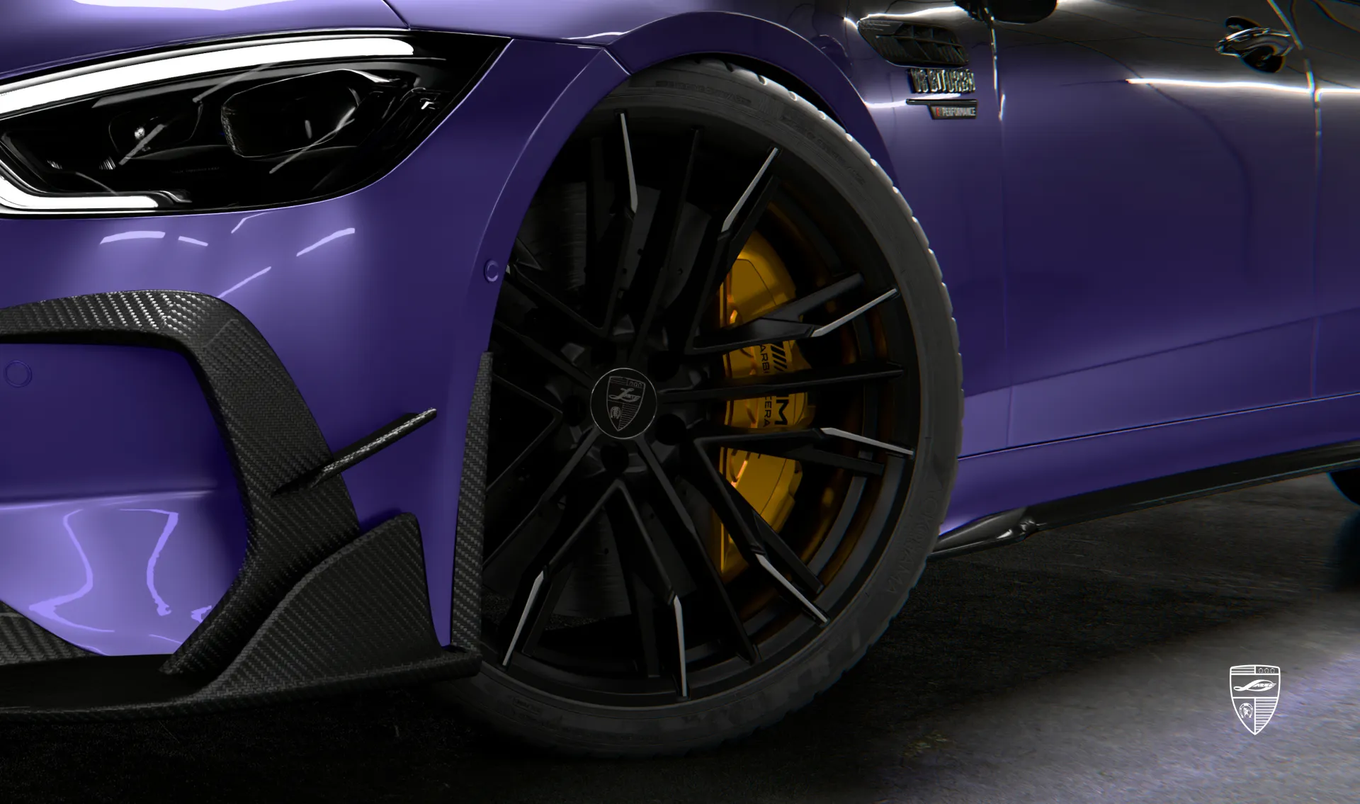 Кастомные кованые диски для авто класса люкс Mercedes AMG GT 63s Facelift X290 от LARTE Design