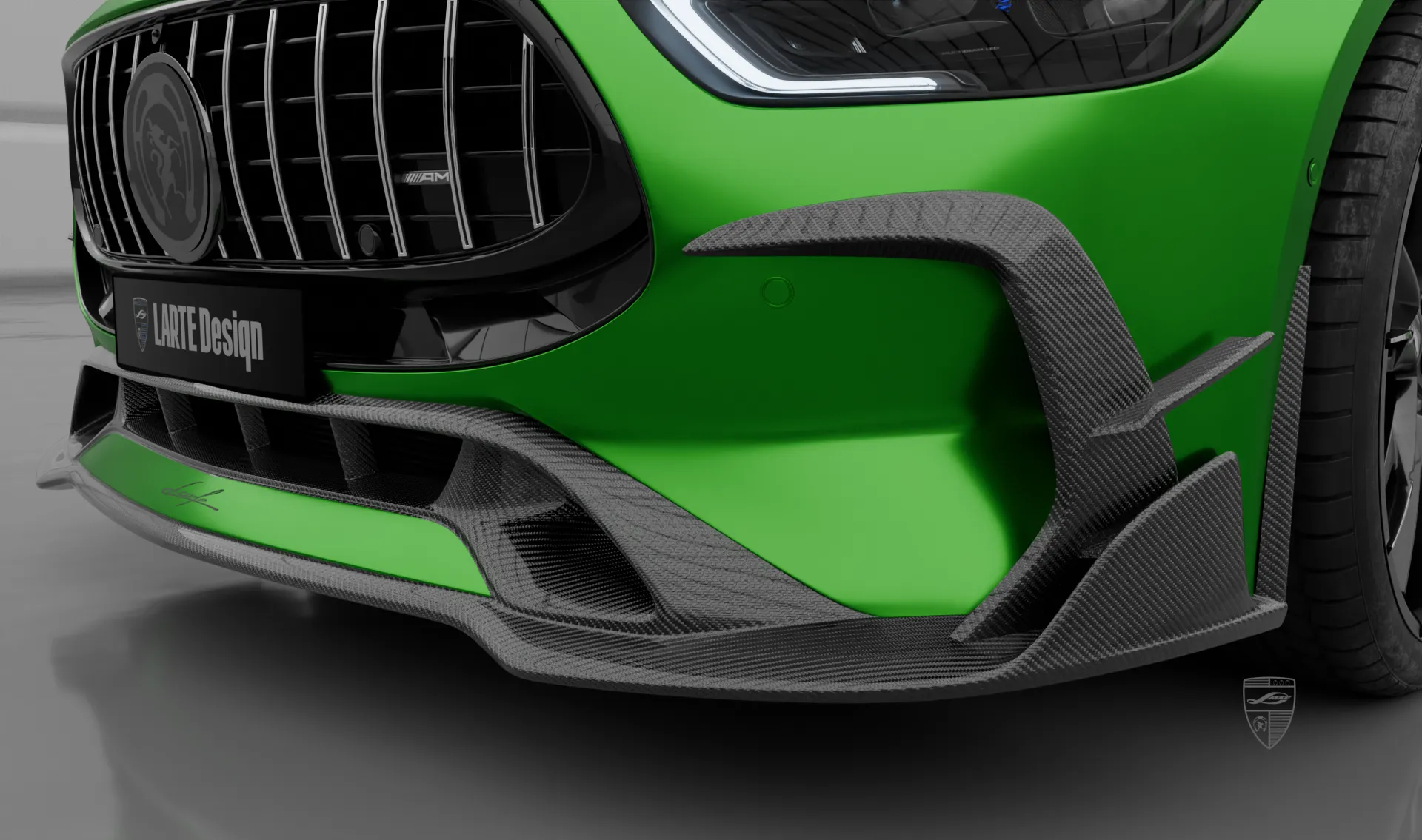 Карбоновая накладка бампера для SUV Mercedes AMG GT 63s Facelift X290 от LARTE Design