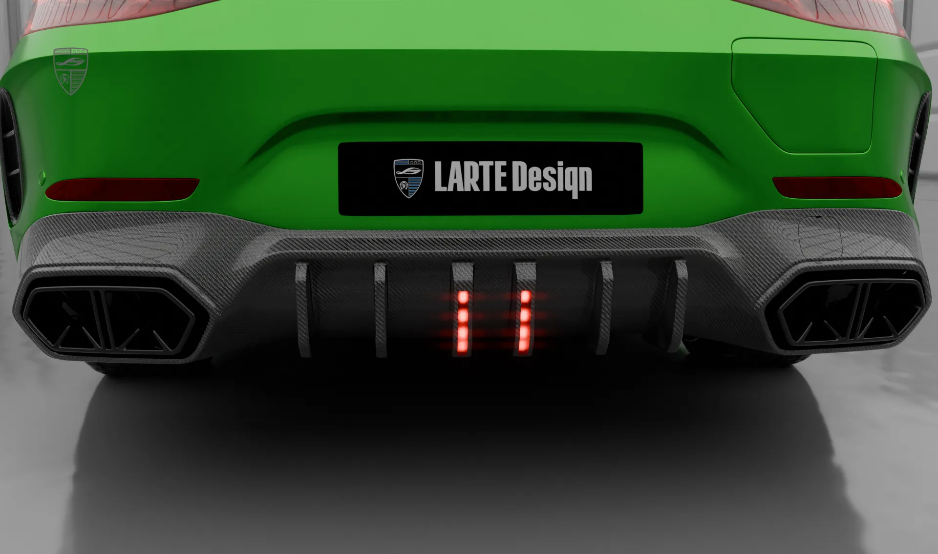 Карбоновый диффузор для SUV Mercedes AMG GT 63s Facelift X290 от LARTE Design