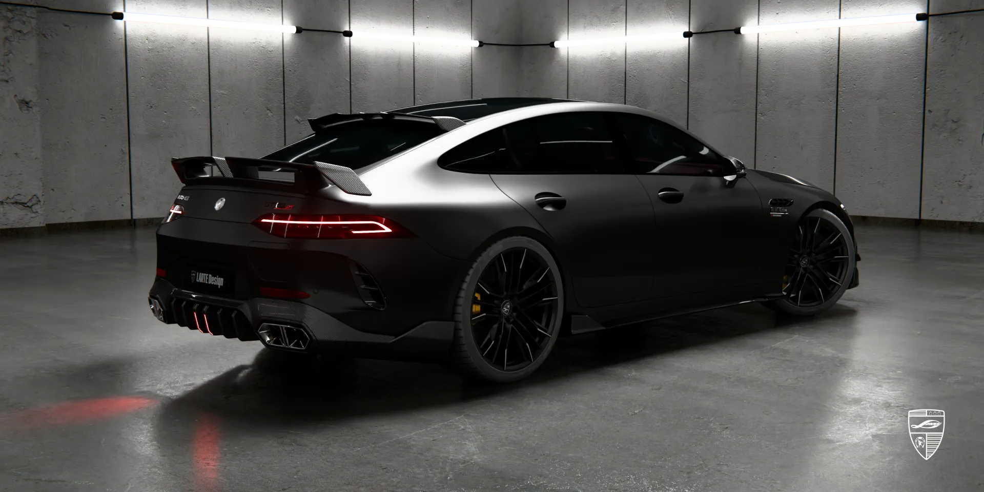 Аэродинамическая эффективность с карбоновыми апгрейдами для GT Facelift AMG 63 от LARTE Design