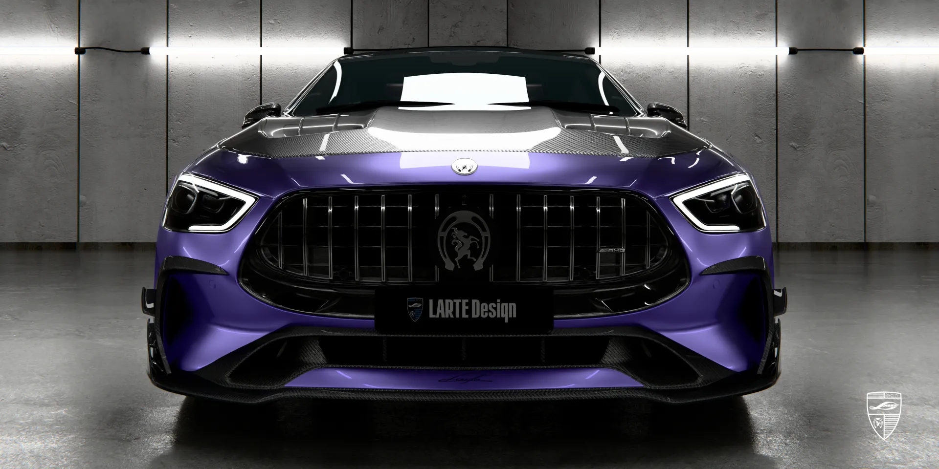 Яркие карбоновые акценты для GT Facelift AMG 63 подчёркивают спортивный характер