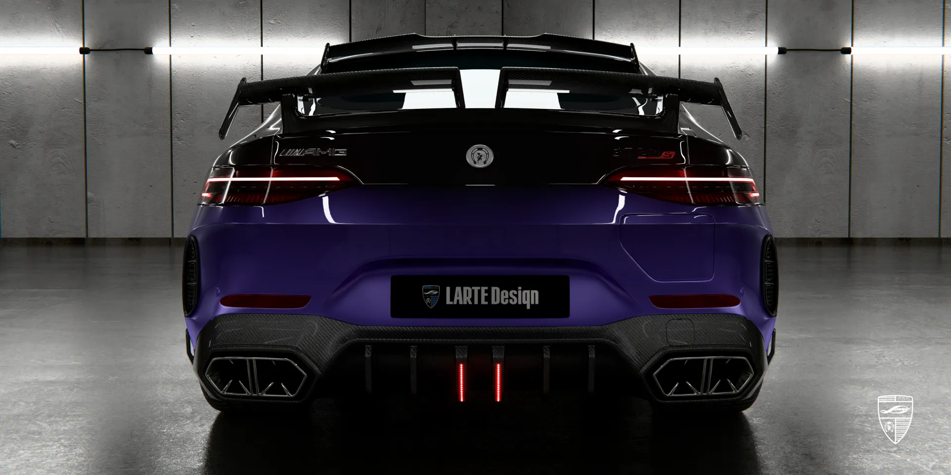 Комплексный пакет карбоновых апгрейдов для GT Facelift AMG 63 максимизирует эффект