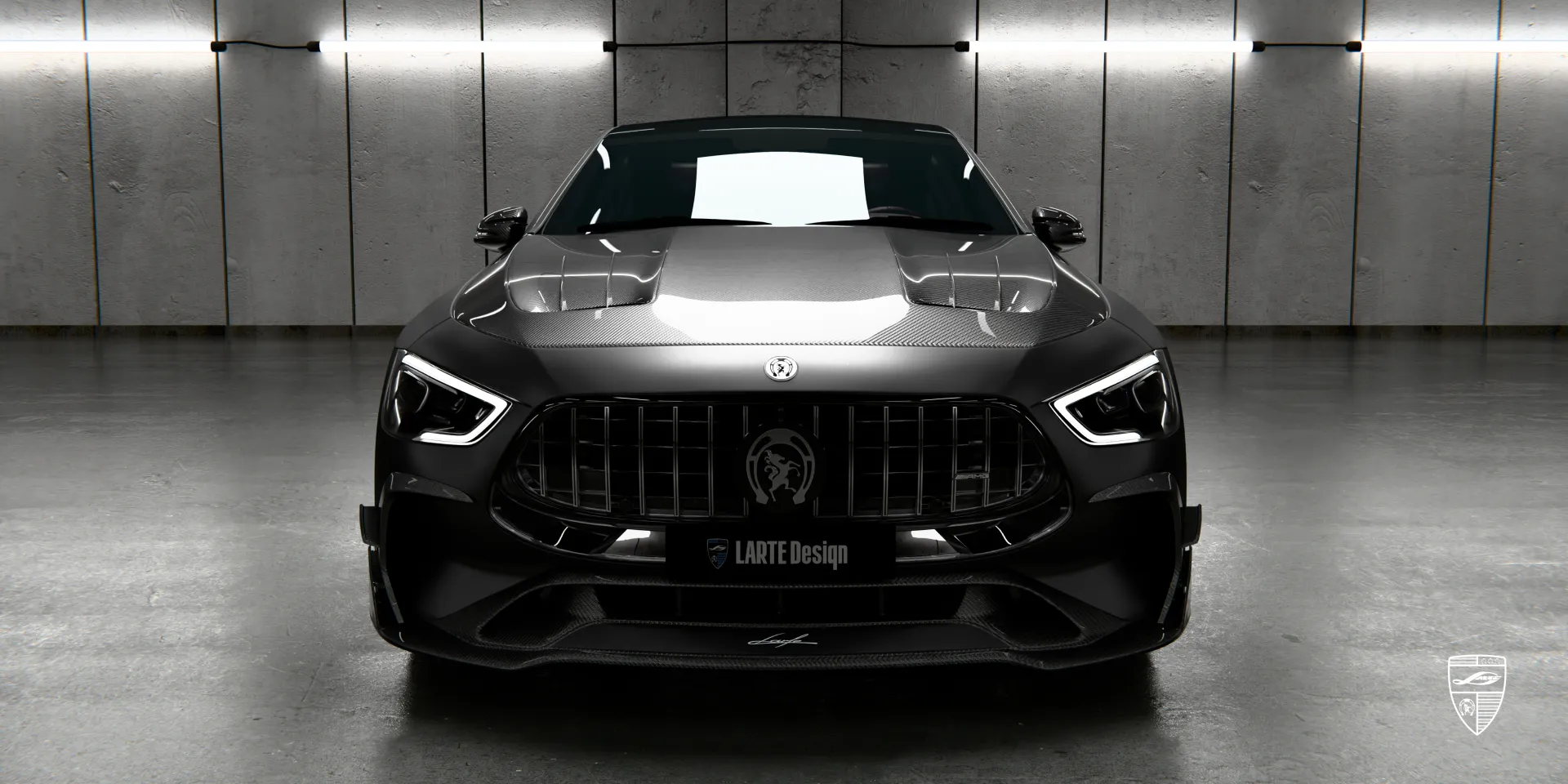 Мощный облик с карбоновым китом для GT Facelift AMG 63 улучшает посадку автомобиля