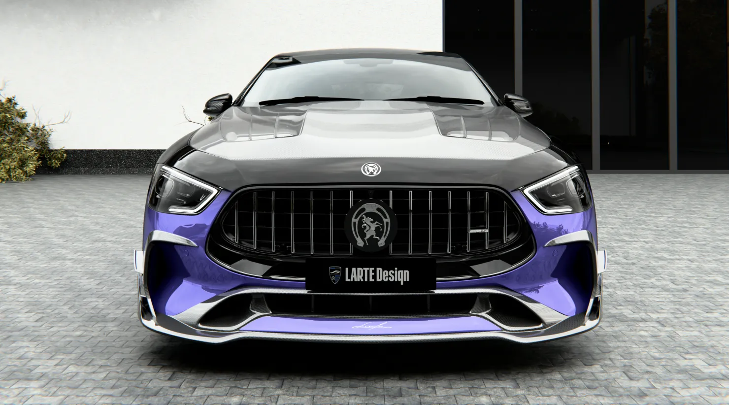 Перед  Mercedes GT AMG 63s Facelift с кастомным обвесом
