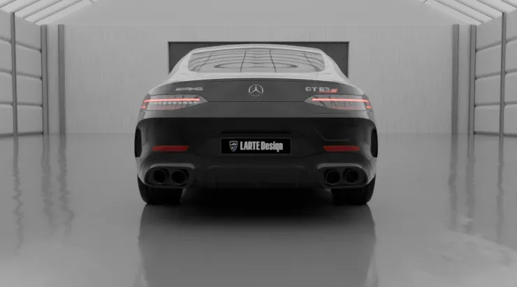 Задний профиль Mercedes AMG GT 63s Facelift с кастомным тюнингом