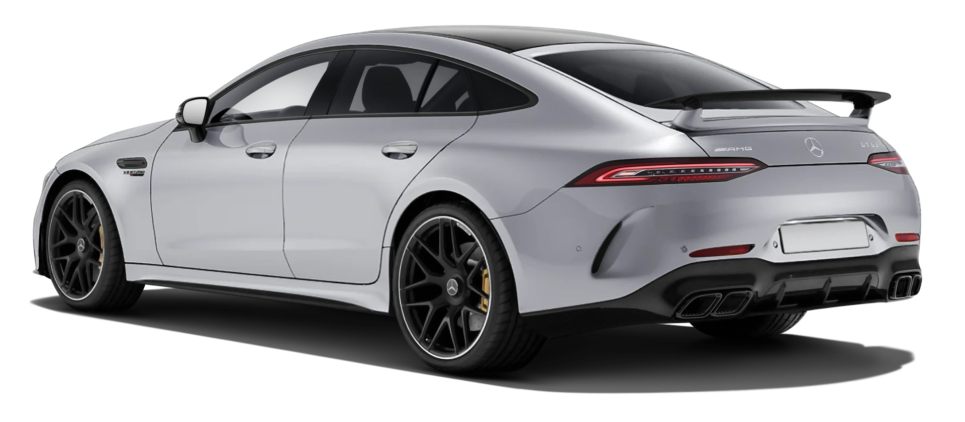 MERCEDES GT 63 X290 2019 - 2024 в цвете Hitech Silver с кастомным тюнингом