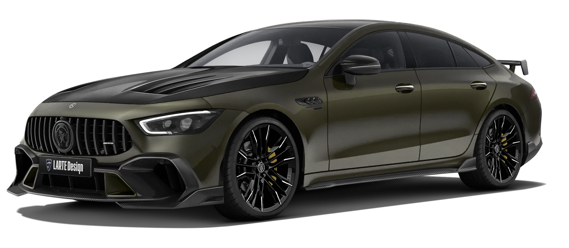 MERCEDES GT 63 X290 2019 - 2024 в цвете Olive с карбоновым обвесом