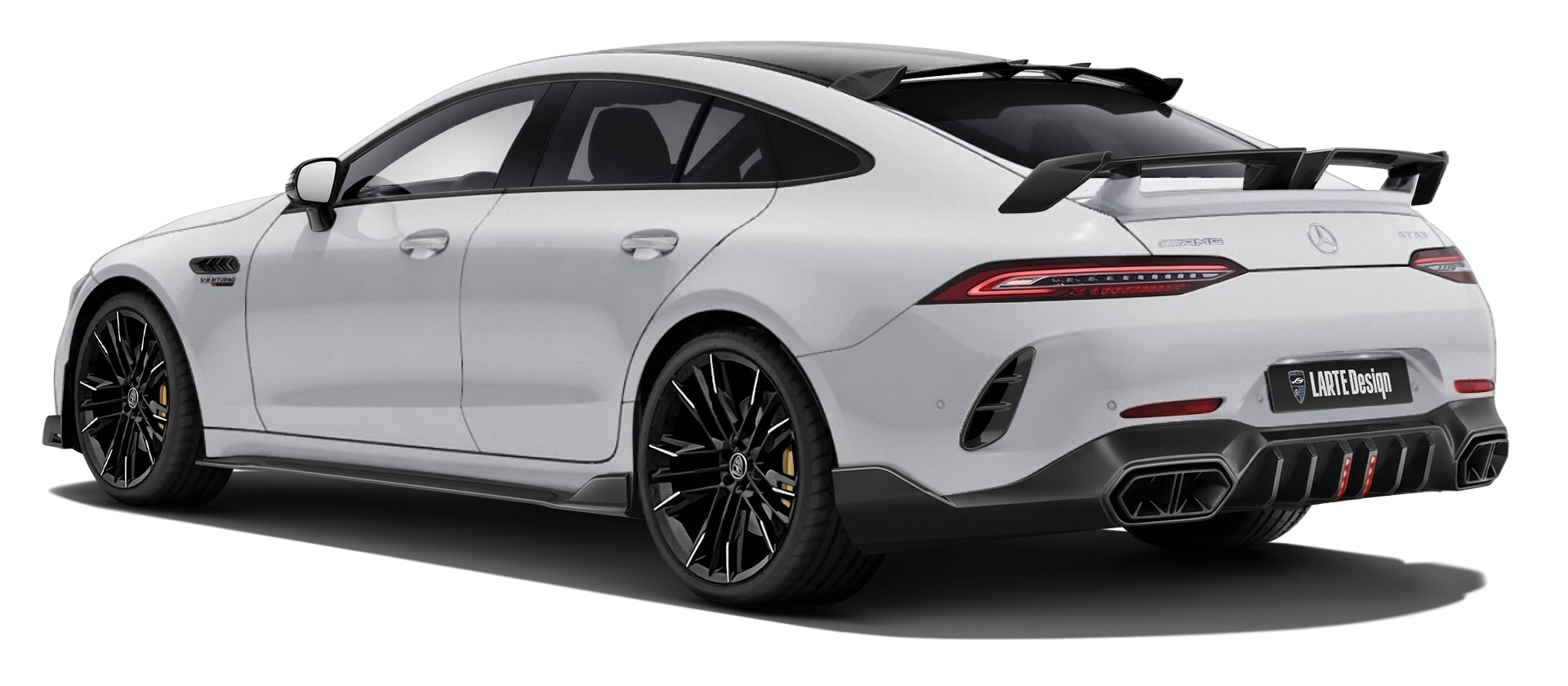 MERCEDES GT 63 X290 2019 - 2024 в цвете Polar White с кастомным тюнингом