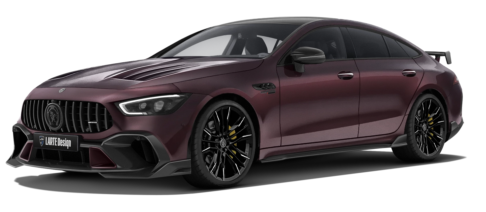 MERCEDES GT 63 X290 2019 - 2024 в цвете Rubellite Red с кастомным обвесом