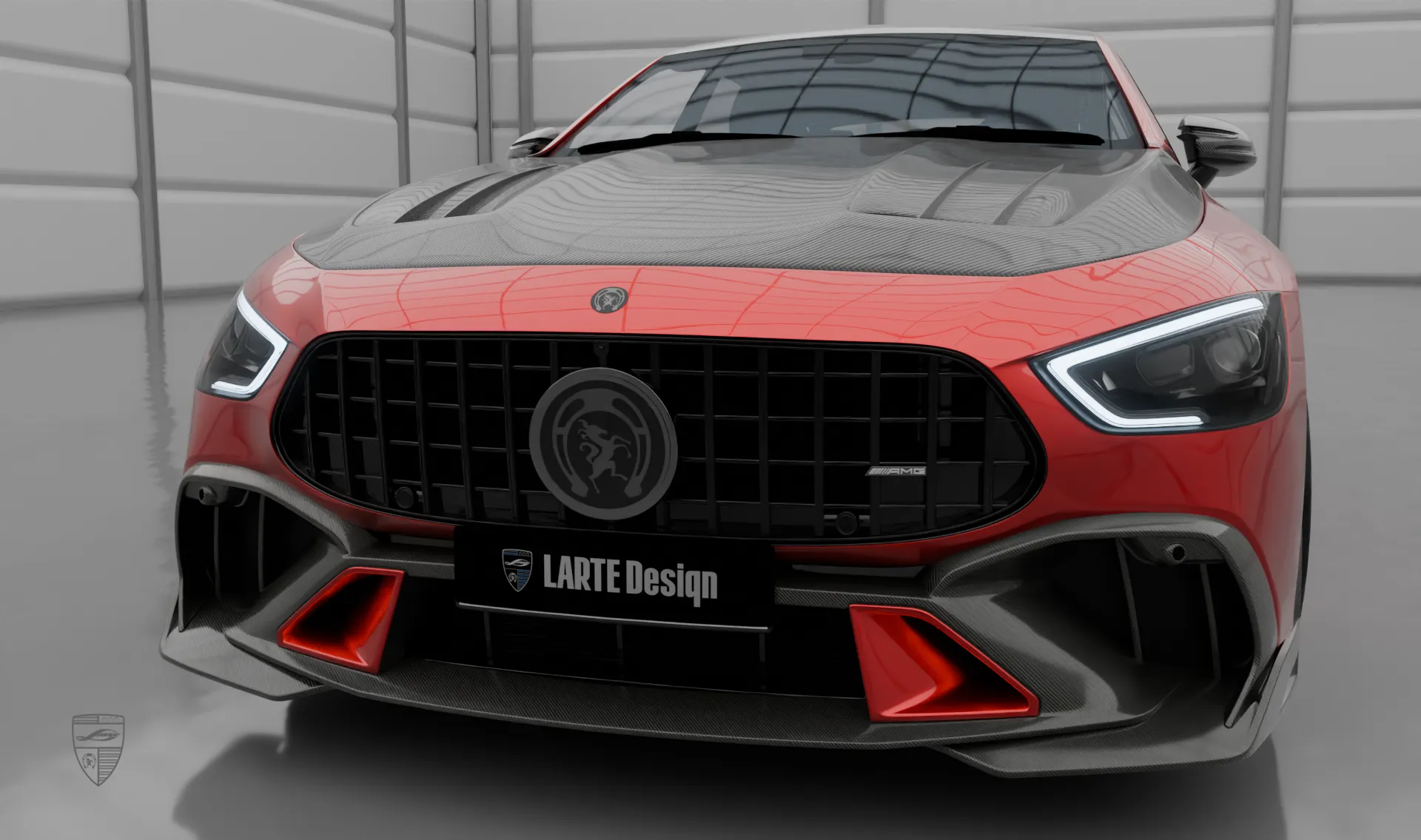Обновление переднего бампера для авто класса люкс Mercedes GT AMG 63s X290 Обновление переднего бампера для авто класса люкс Mercedes GT AMG 63s X290 от LARTE Design