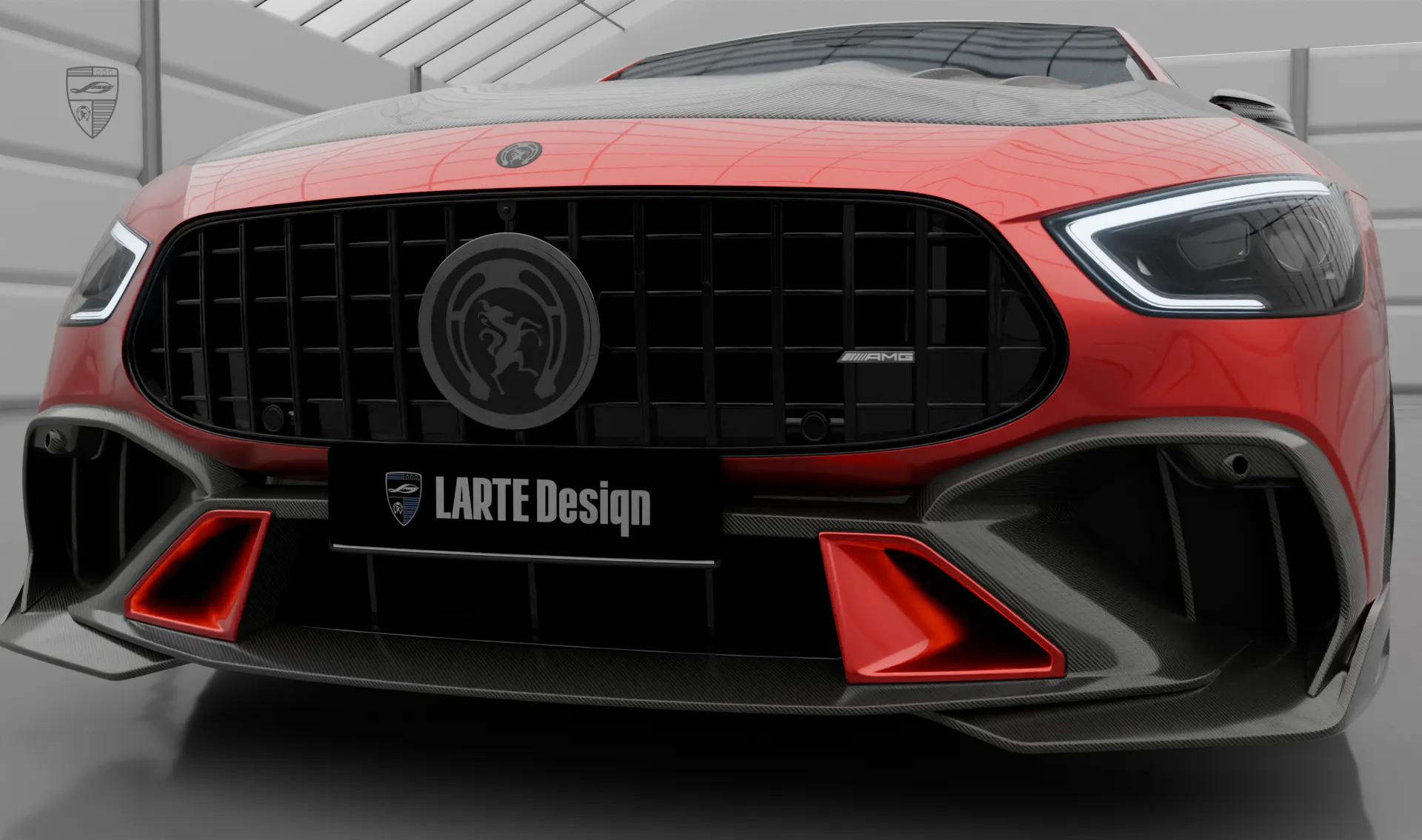 Обновление переднего бампера для семейного авто Mercedes GT AMG 63s X290 от LARTE Design