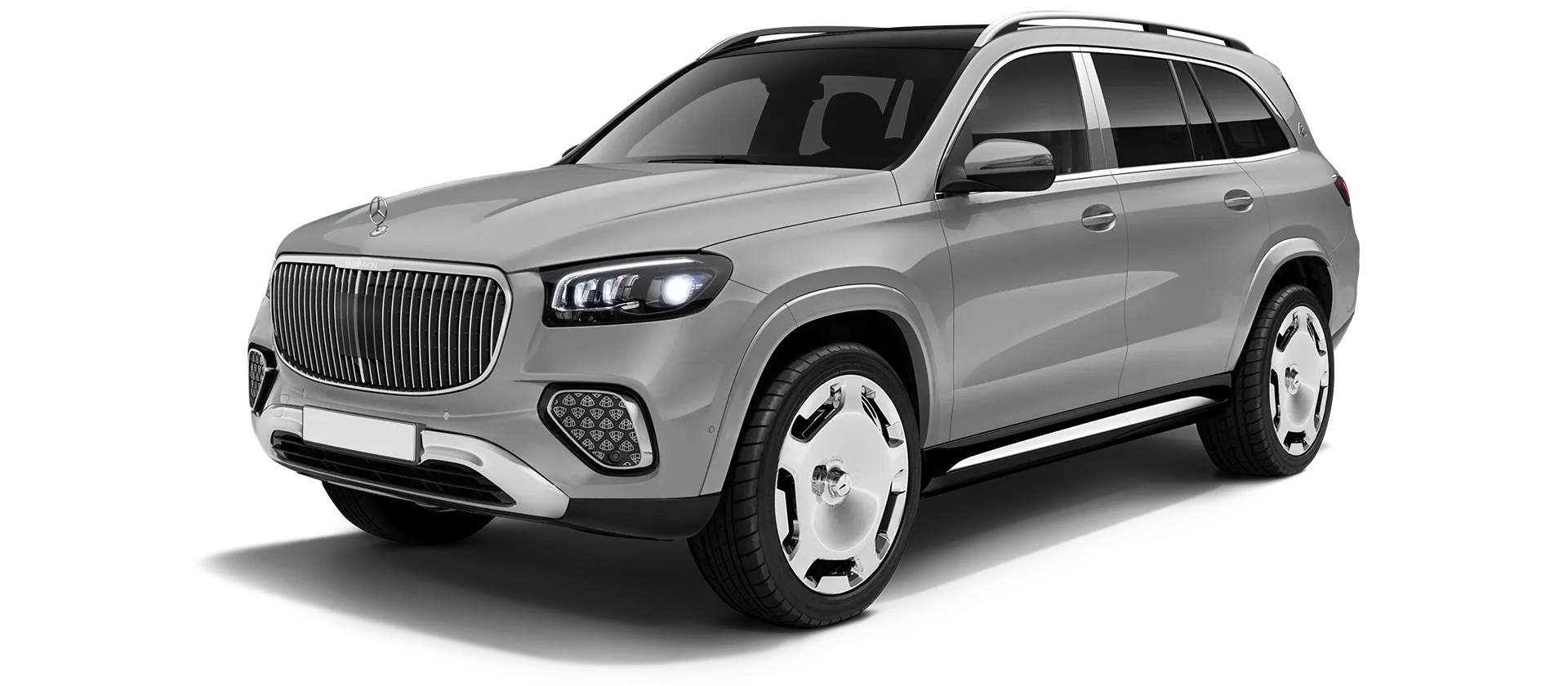 Mercedes Maybach GLS 600 X167 Facelift в стоке, цвет Alpine Silver