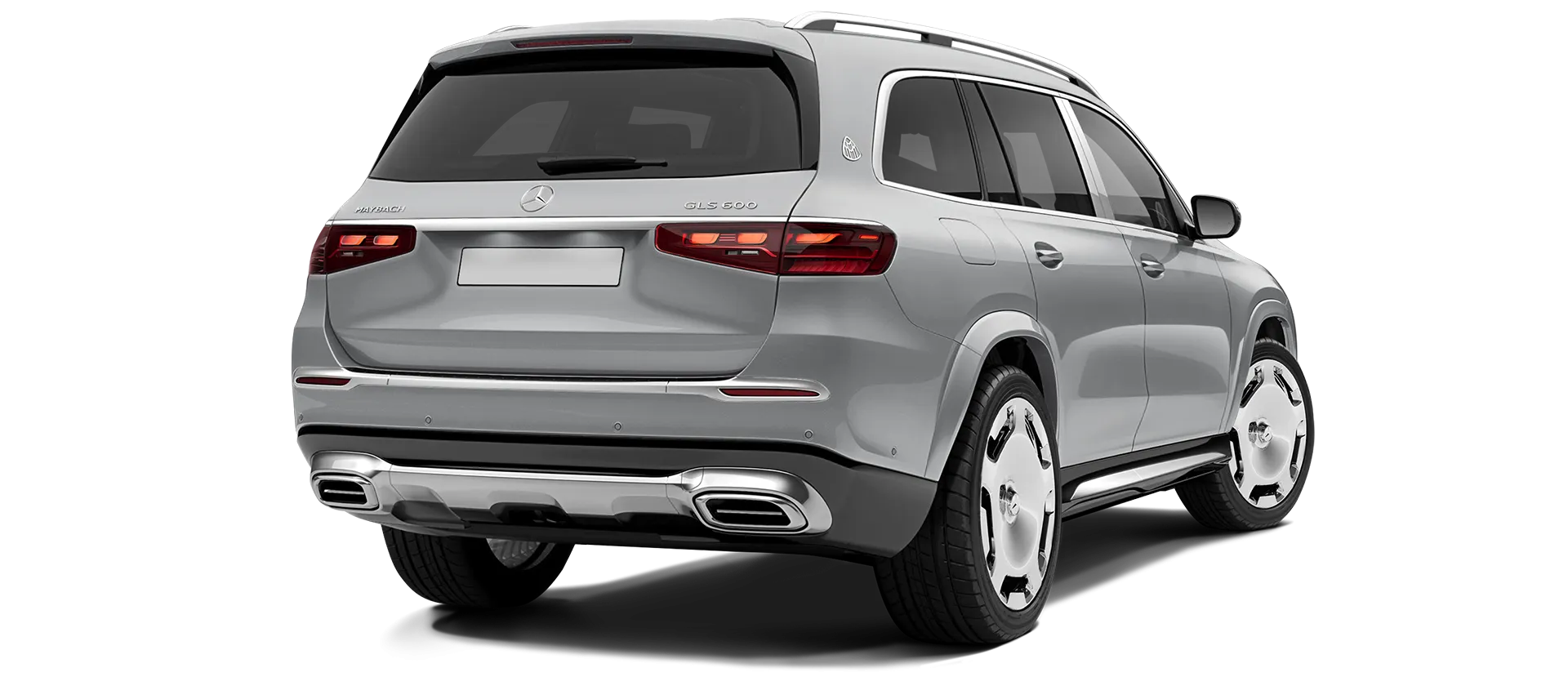 Mercedes Maybach GLS 600 X167 Facelift стоковый, цвет Alpine Silver