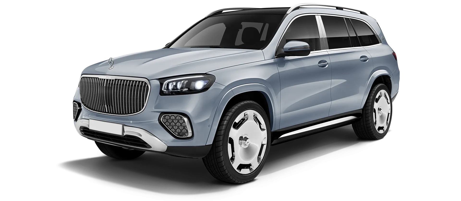 Mercedes Maybach GLS 600 X167 Facelift в стоке, цвет Azur Blue