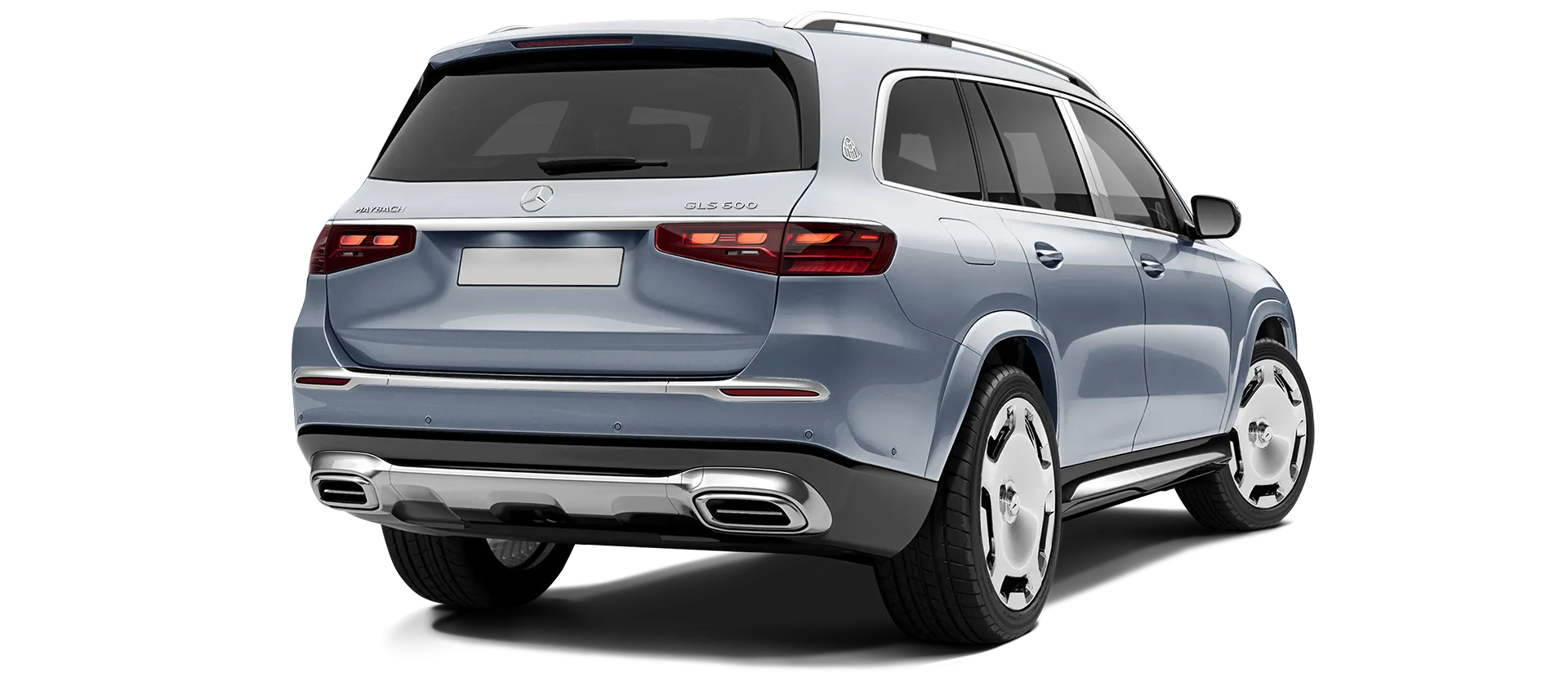 Mercedes Maybach GLS 600 X167 Facelift стоковый, цвет Azur Blue