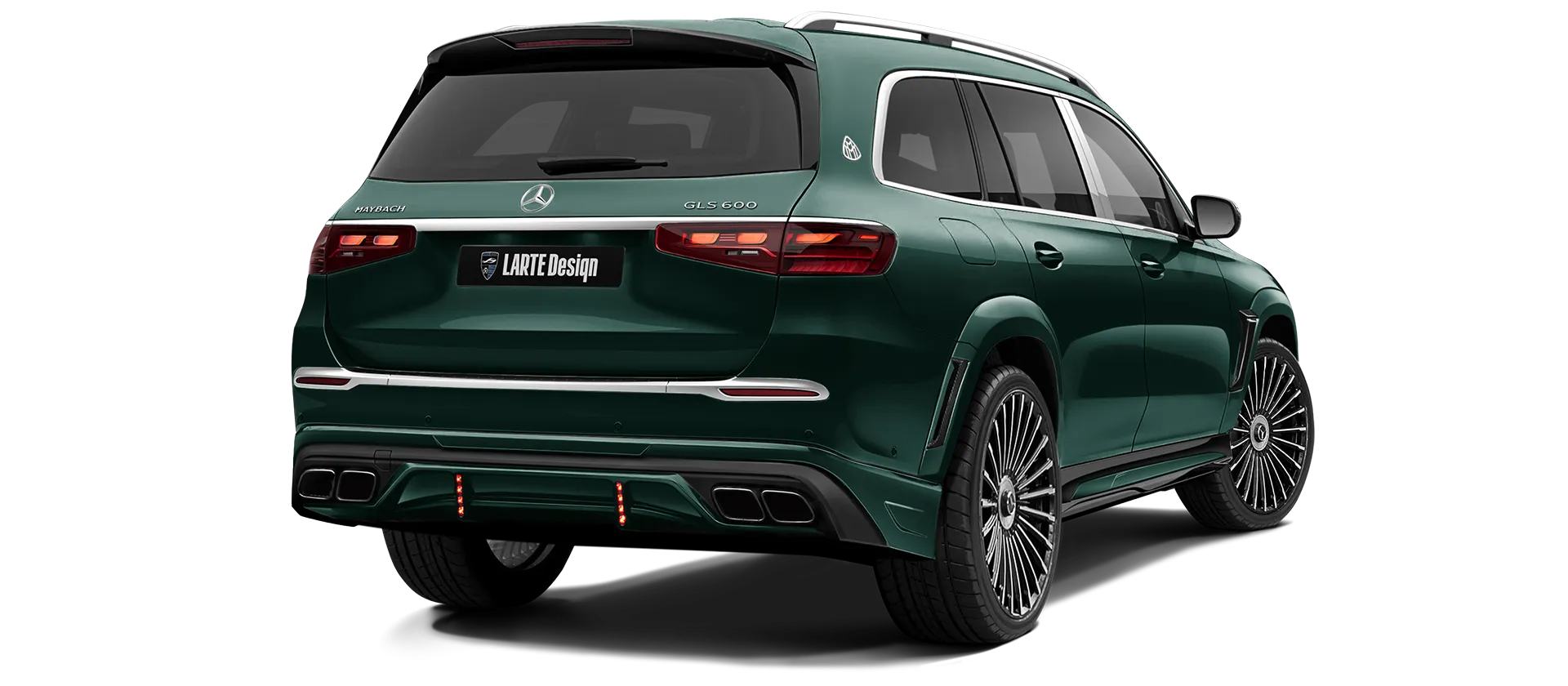 Mercedes Maybach GLS 600 X167 Facelift в цвете Emerald Green с кастомным тюнингом