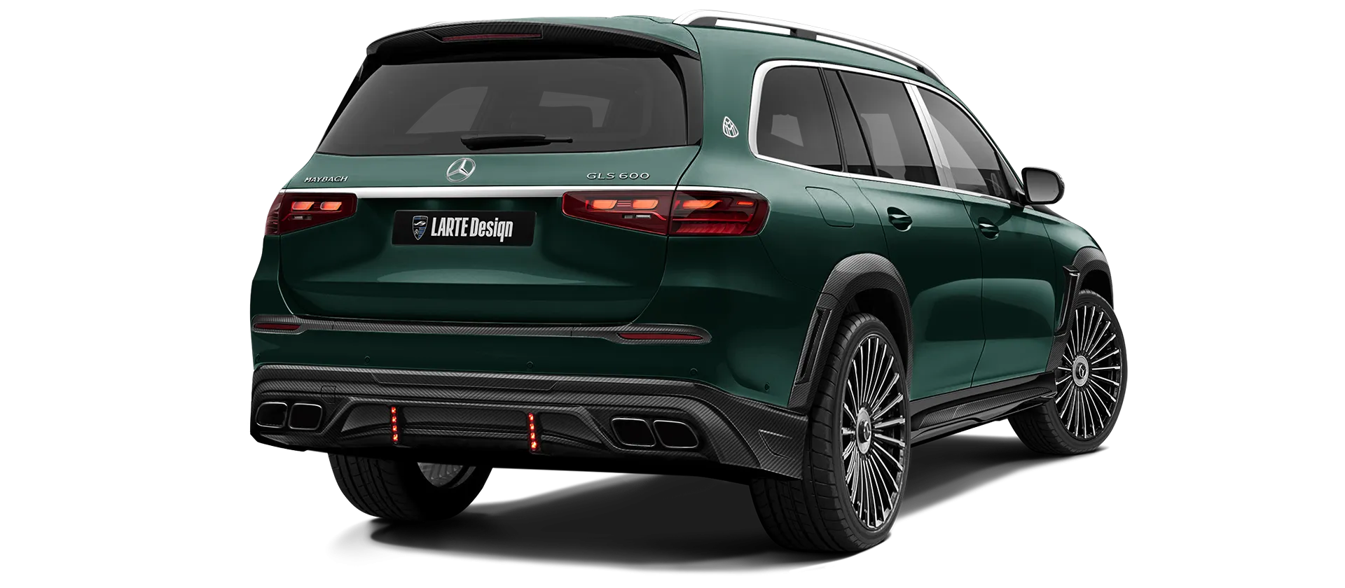 Mercedes Maybach GLS 600 X167 Facelift в цвете Emerald Green с карбоновым тюнингом