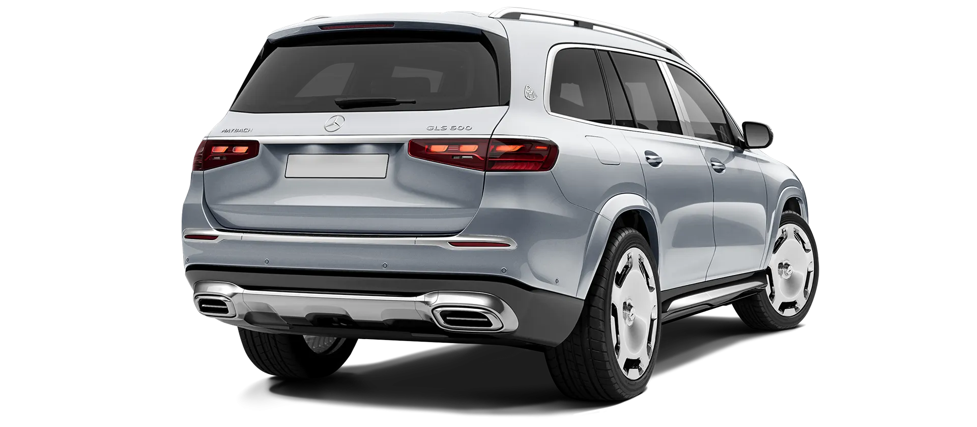 Mercedes Maybach GLS 600 X167 Facelift стоковый, цвет High Tech Silver