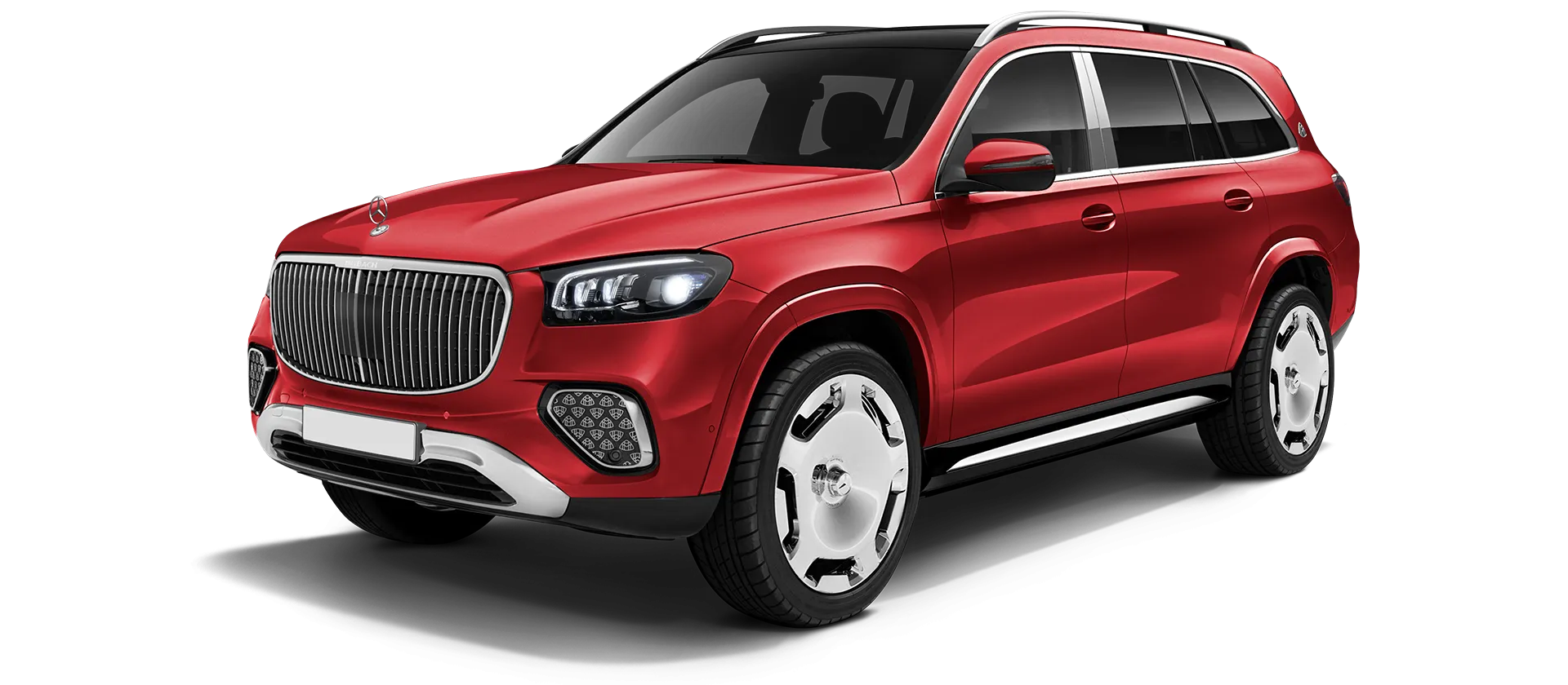 Mercedes Maybach GLS 600 X167 Facelift в стоке, цвет Hyacinthe Red