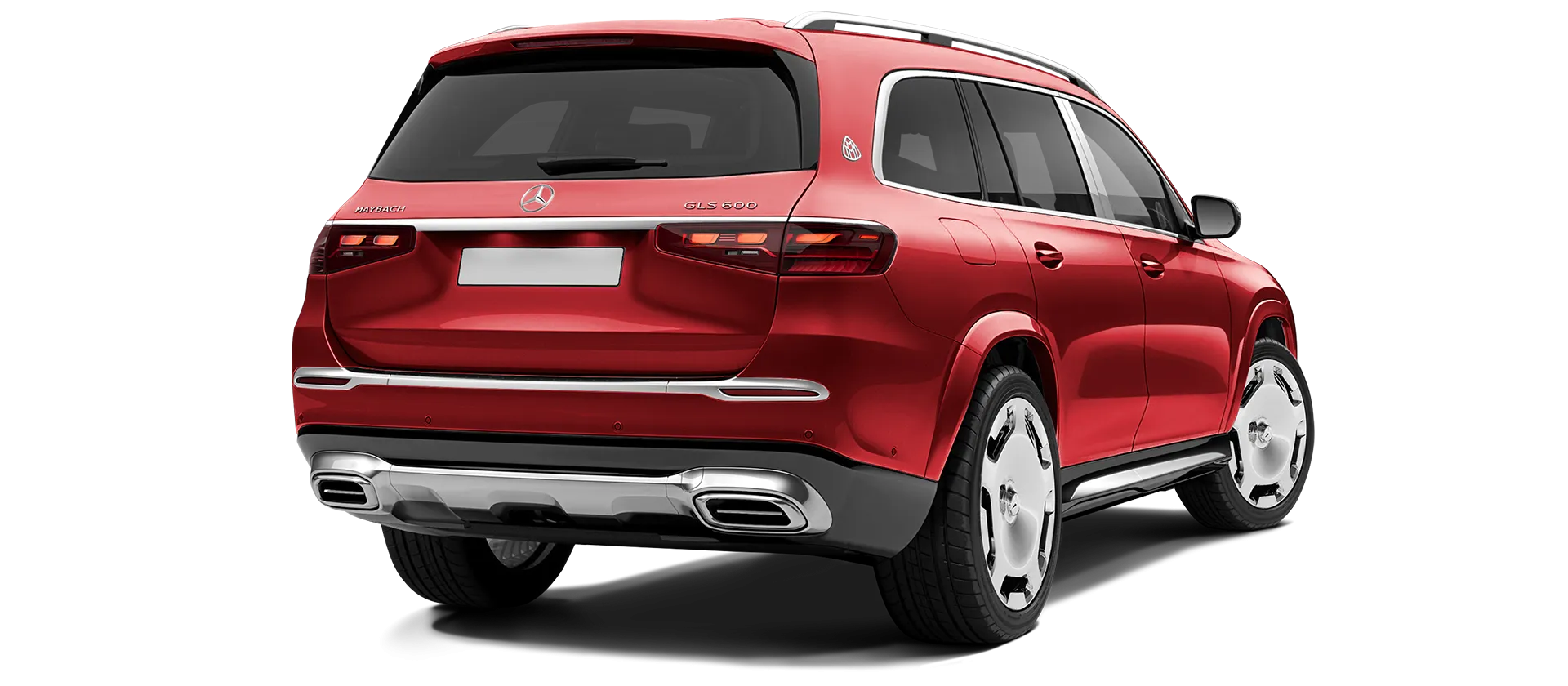 Mercedes Maybach GLS 600 X167 Facelift стоковый, цвет Hyacinthe Red